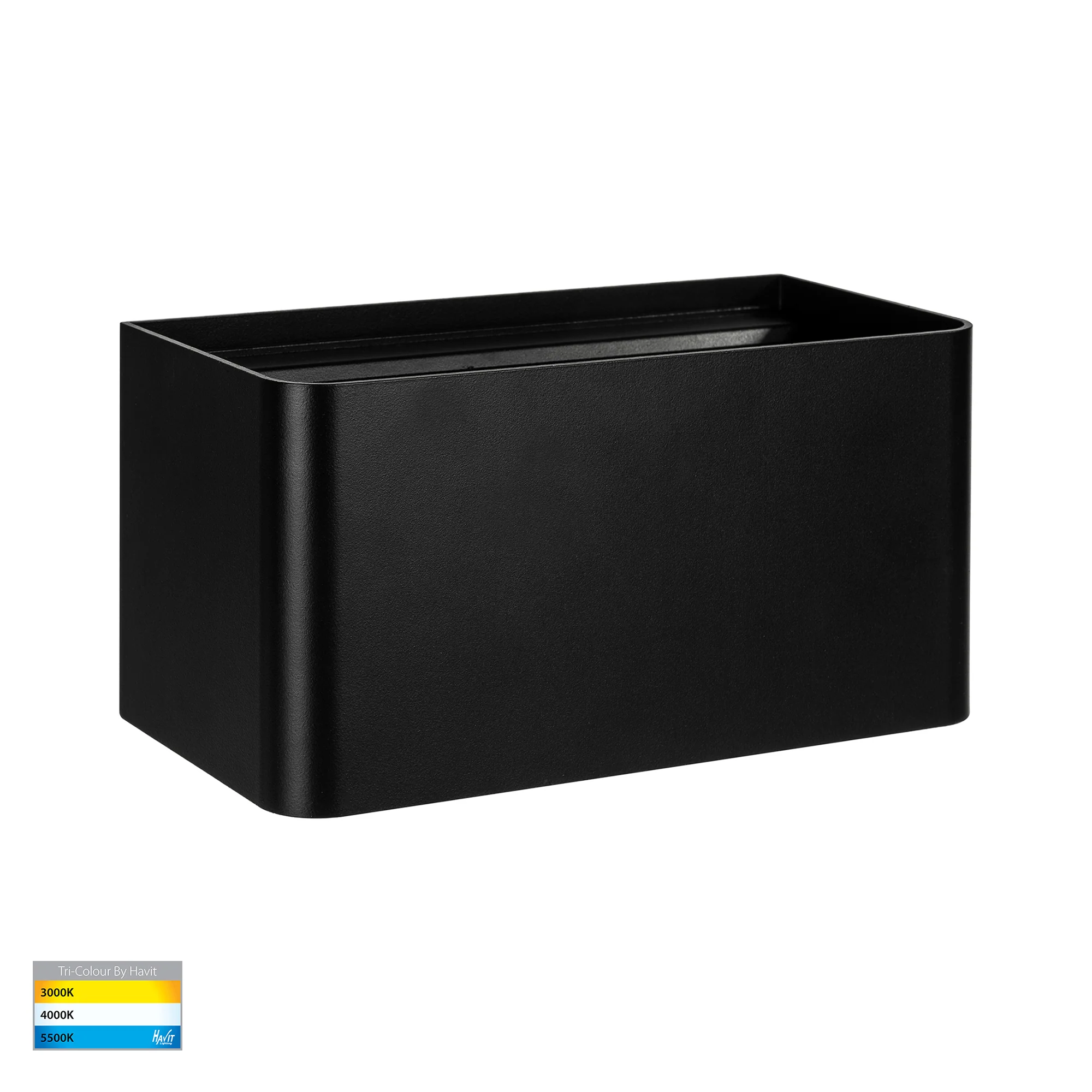 HV36584T-BLK-SQ - Versa Black Square Up & Down Wall Light
