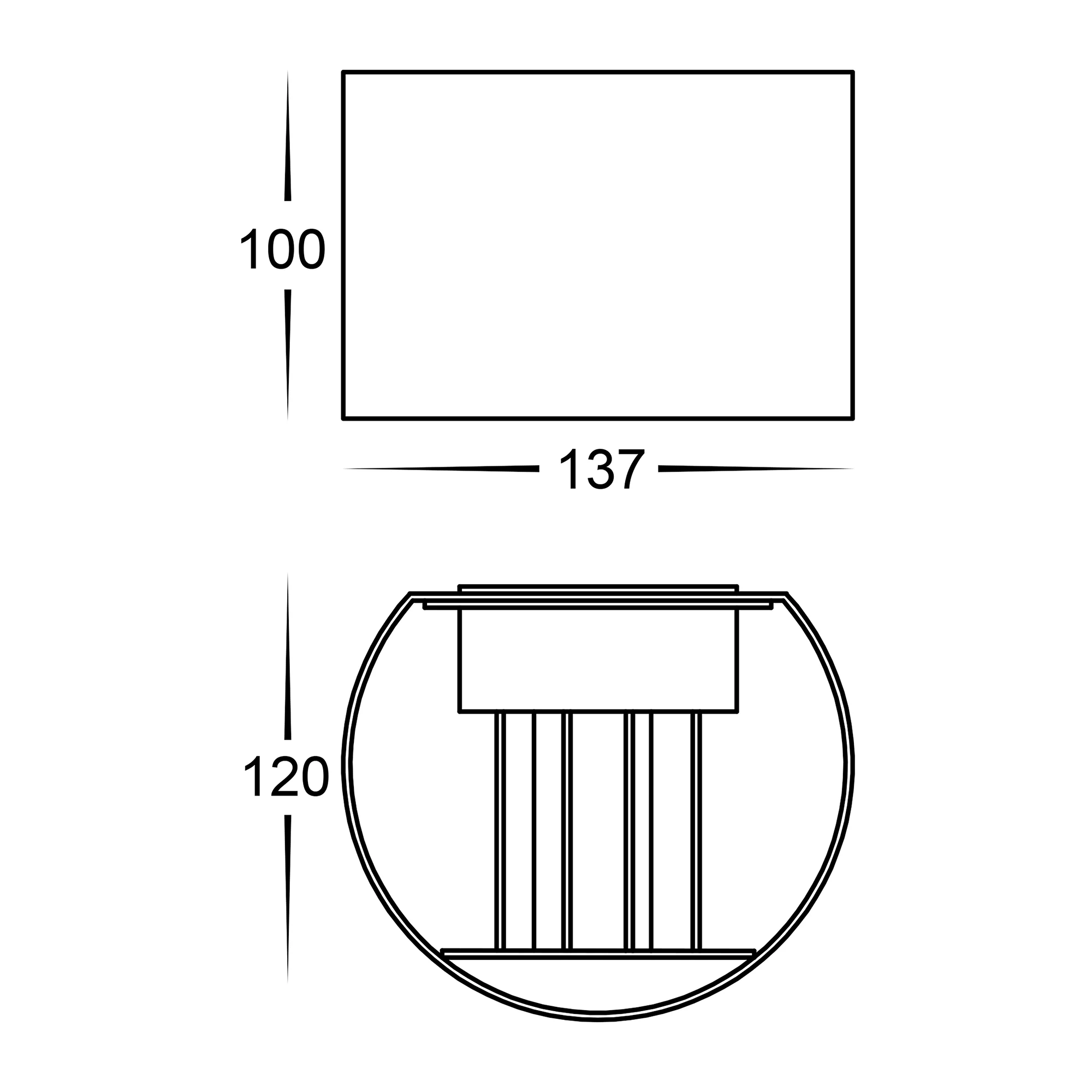 HV3658T-BLK-RND | HV3658T-BLK-RND-12V - Versa Black Round Up & Down Wall Light - Image 2