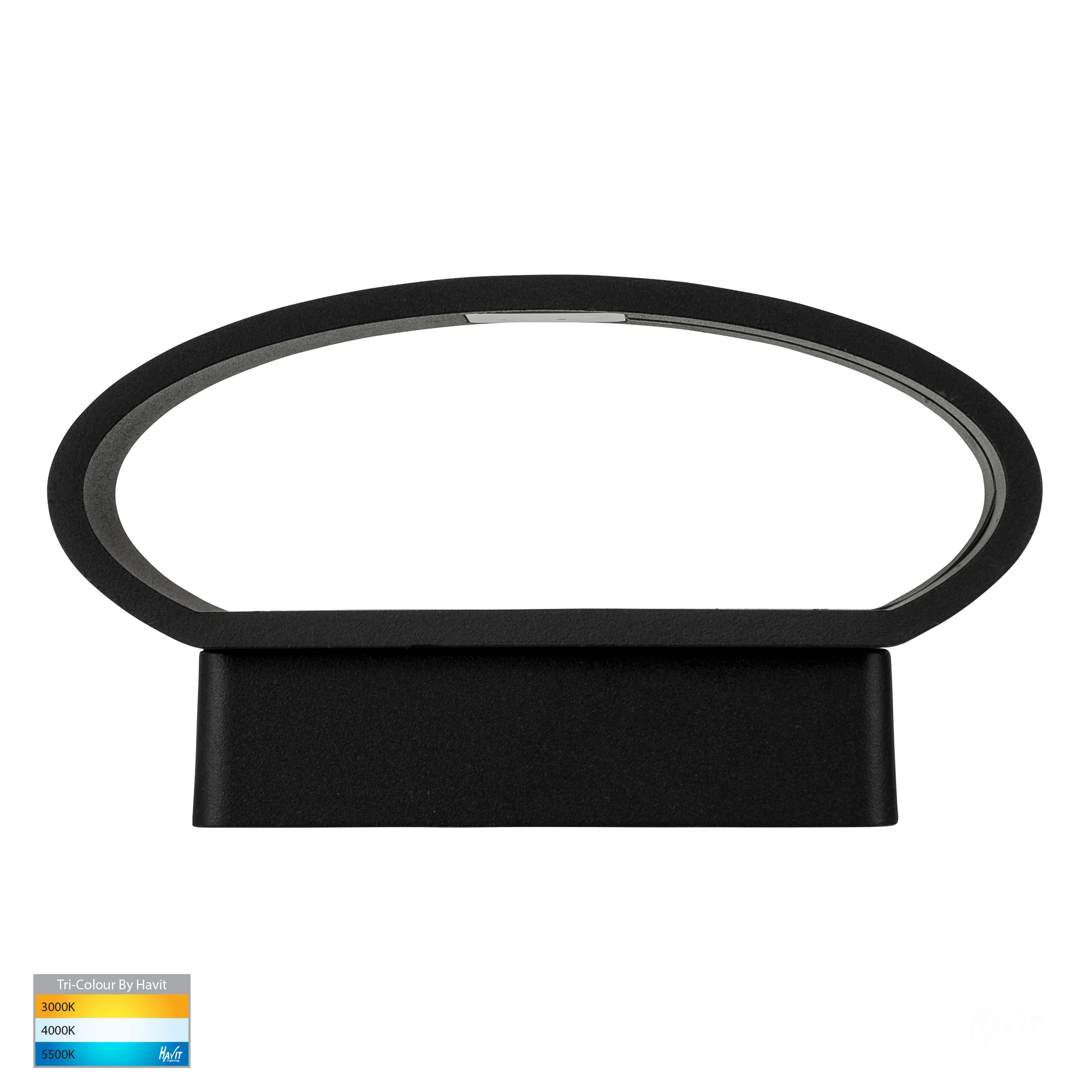 HV3661T-BLK - Luxe Black TRI Colour Up & Down LED Wall Light - Image 5