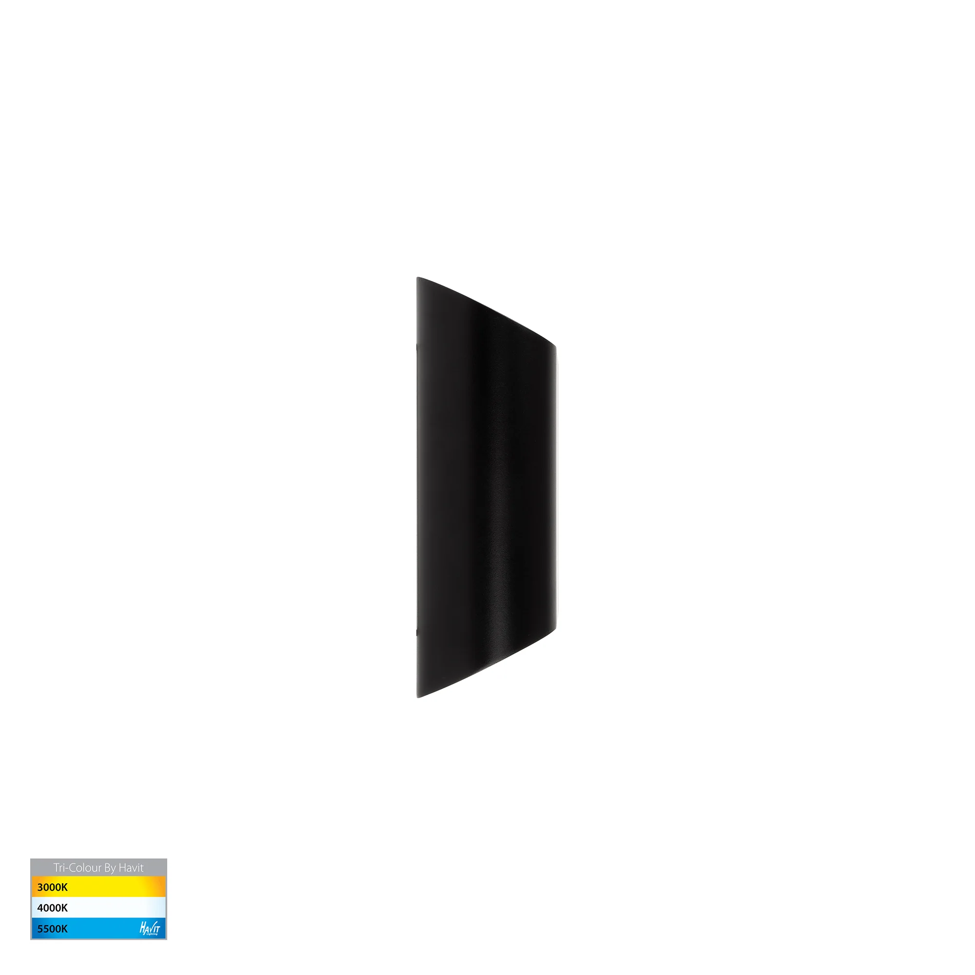 HV3662T-BLK-240V - Contec Aluminium Black Up & Down Wall Light - Image 4