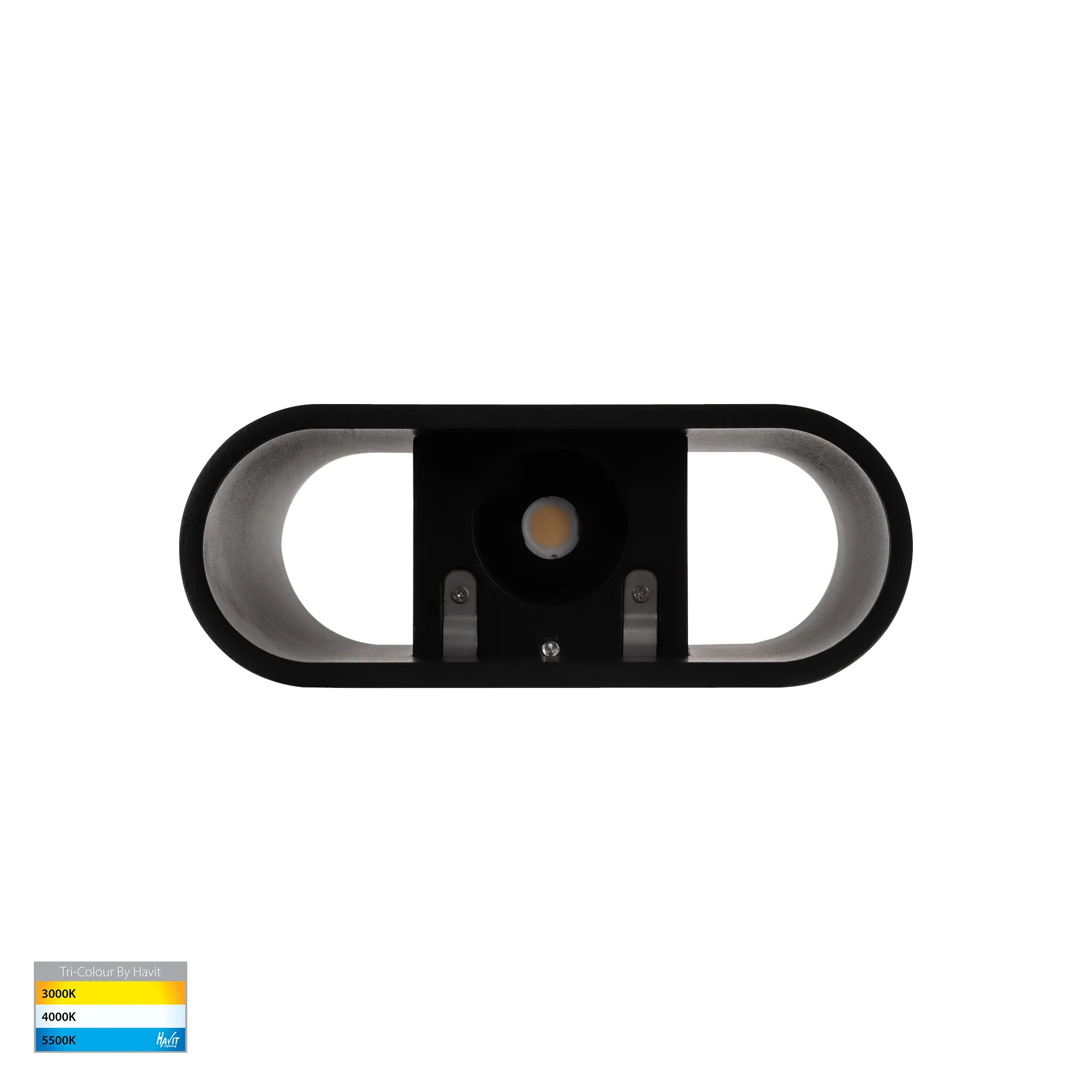 HV3662T-BLK-240V - Contec Aluminium Black Up & Down Wall Light - Image 5