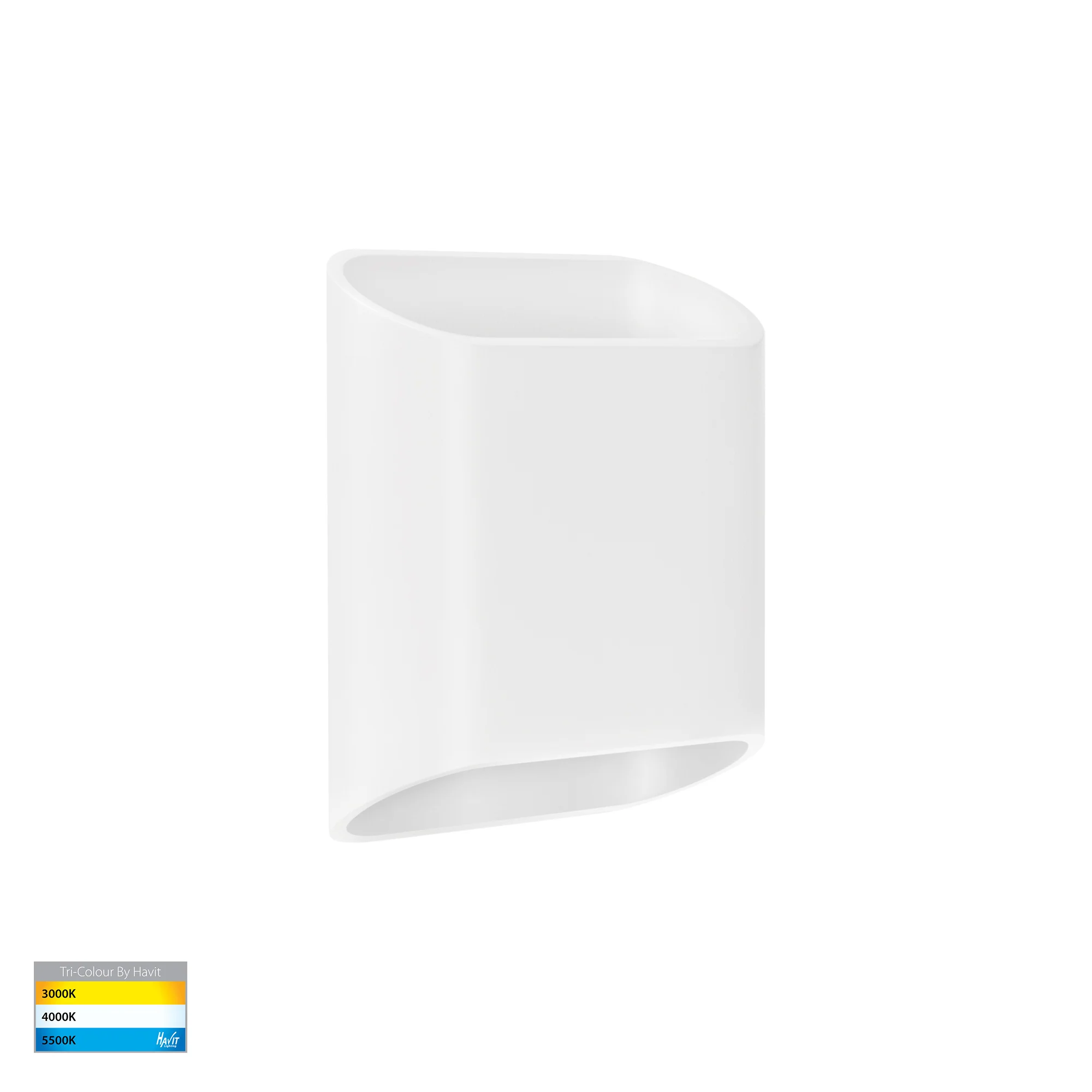 HV3662T-WHT-240V - Contec Aluminium White Up & Down Wall Light