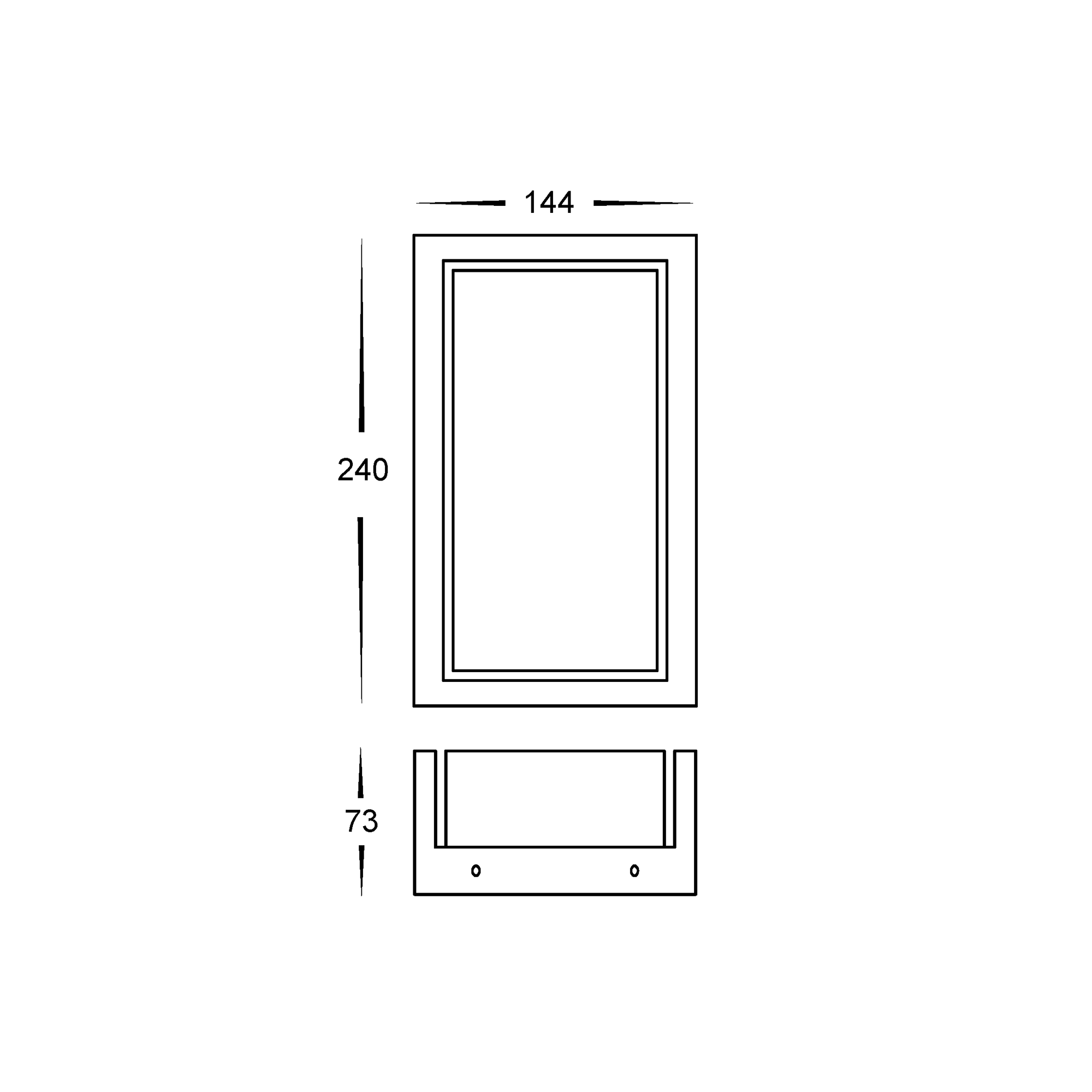 HV3668T-WHT - Nepean White LED Wall Light - Image 2