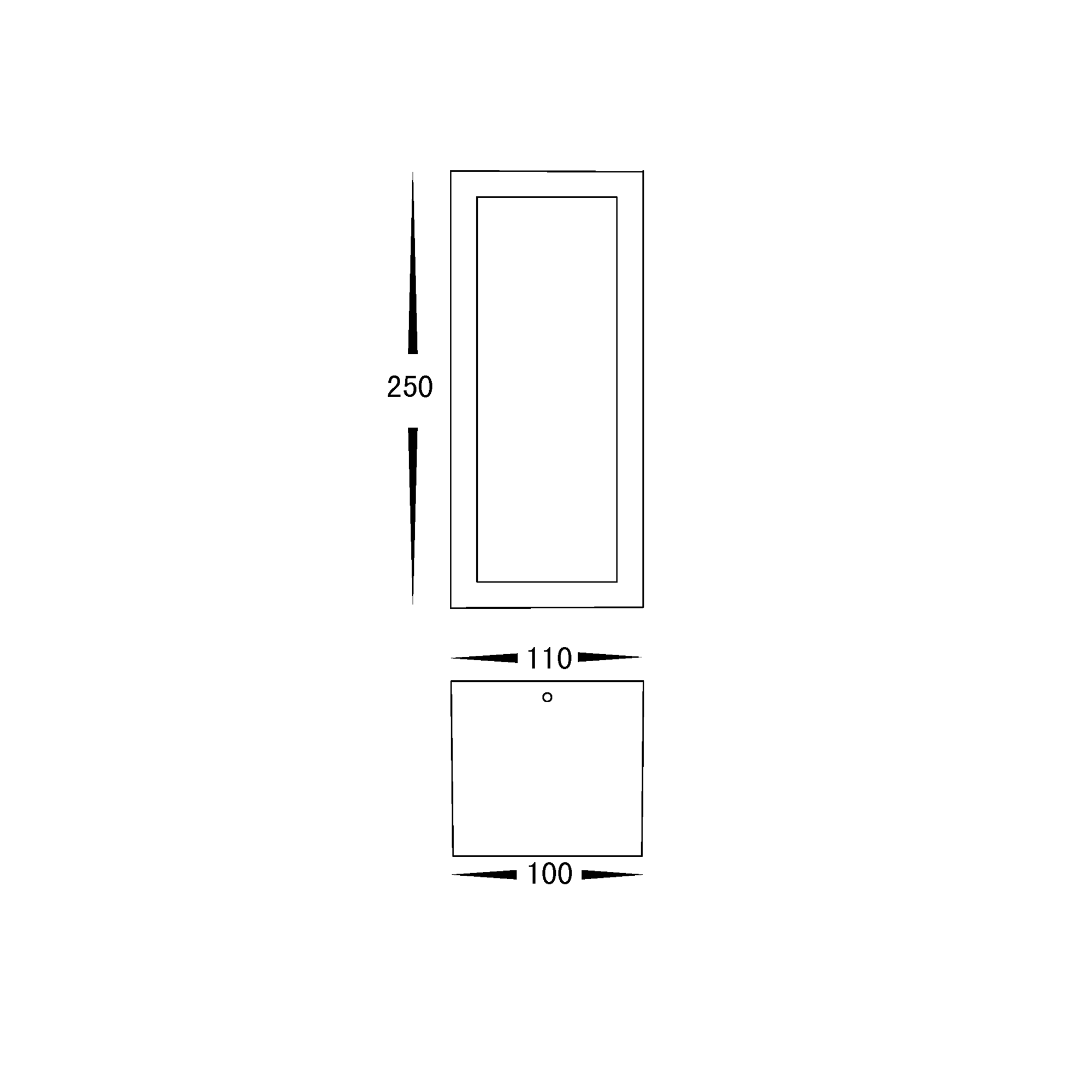 HV3669T-BLK - Jasper Black LED Wall Light - Image 2