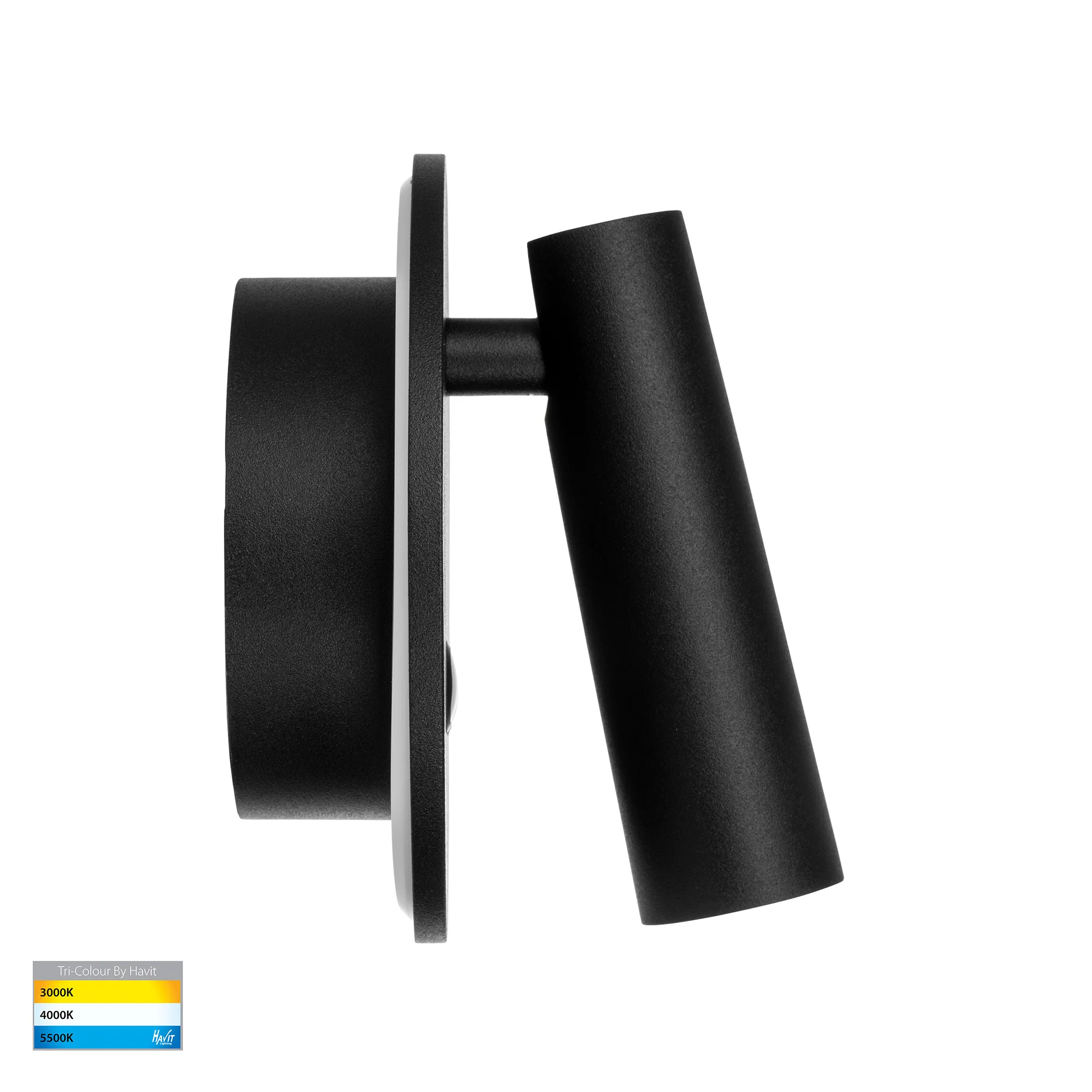 HV3688T-BLK - Lesen Black Single Adjustable Wall Light with Back Light - Image 3