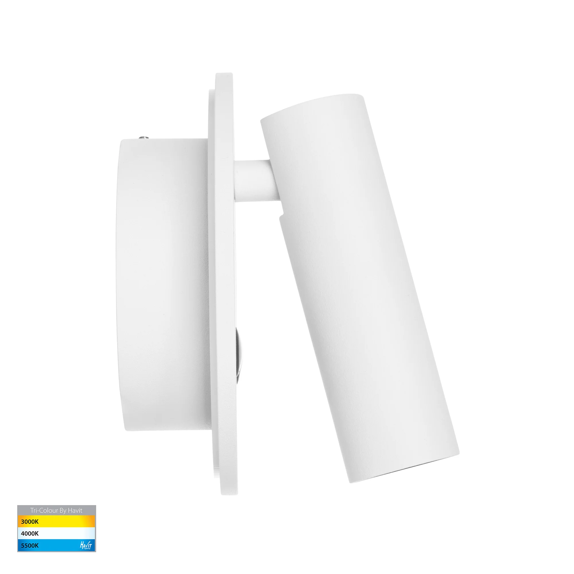 HV3688T-WHT - Lesen White Single Adjustable Wall Light with Back Light - Image 3