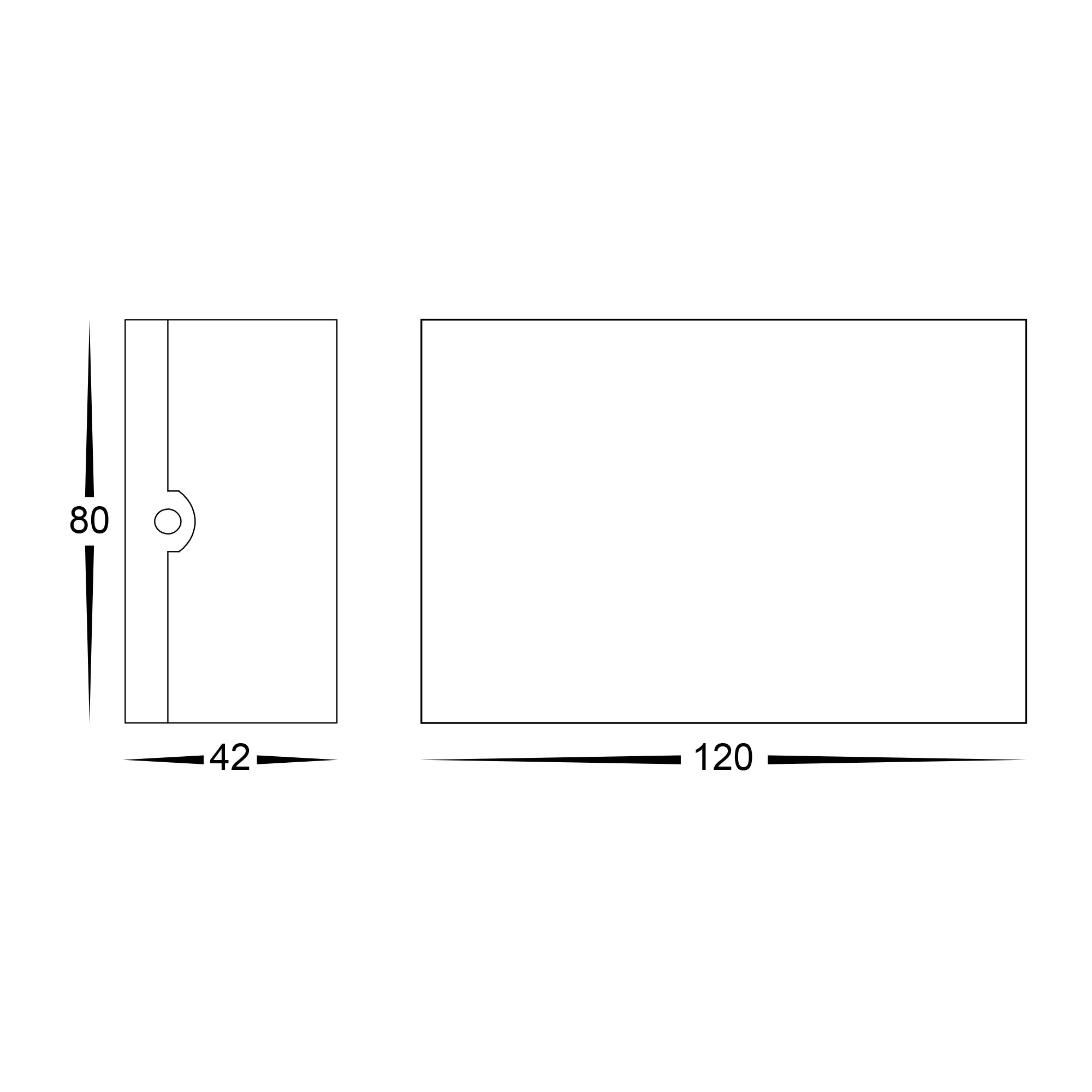HV3695T-WHT-240V | HV3695T-WHT-12V - Maro White Up & Down TRI Colour LED Wall Light - Image 2