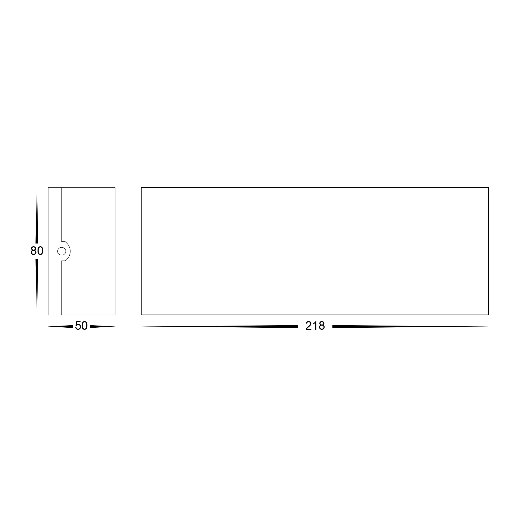 HV3697T-BLK-240V | HV3697T-BLK-12V - Maro Black Up & Down TRI Colour LED Wall Light - Image 2