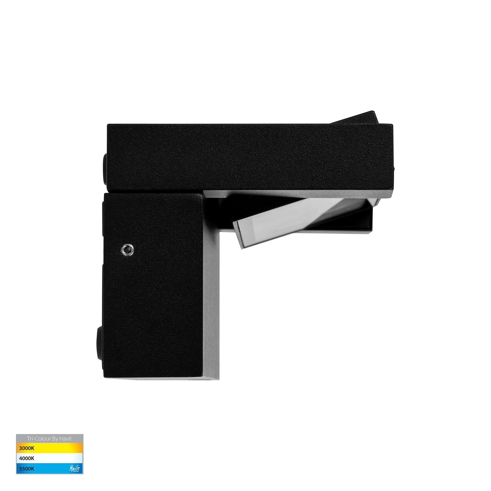 HV3731T-BLK - Locu Aluminium Black 12w Adjustable LED Floodlight - Image 4