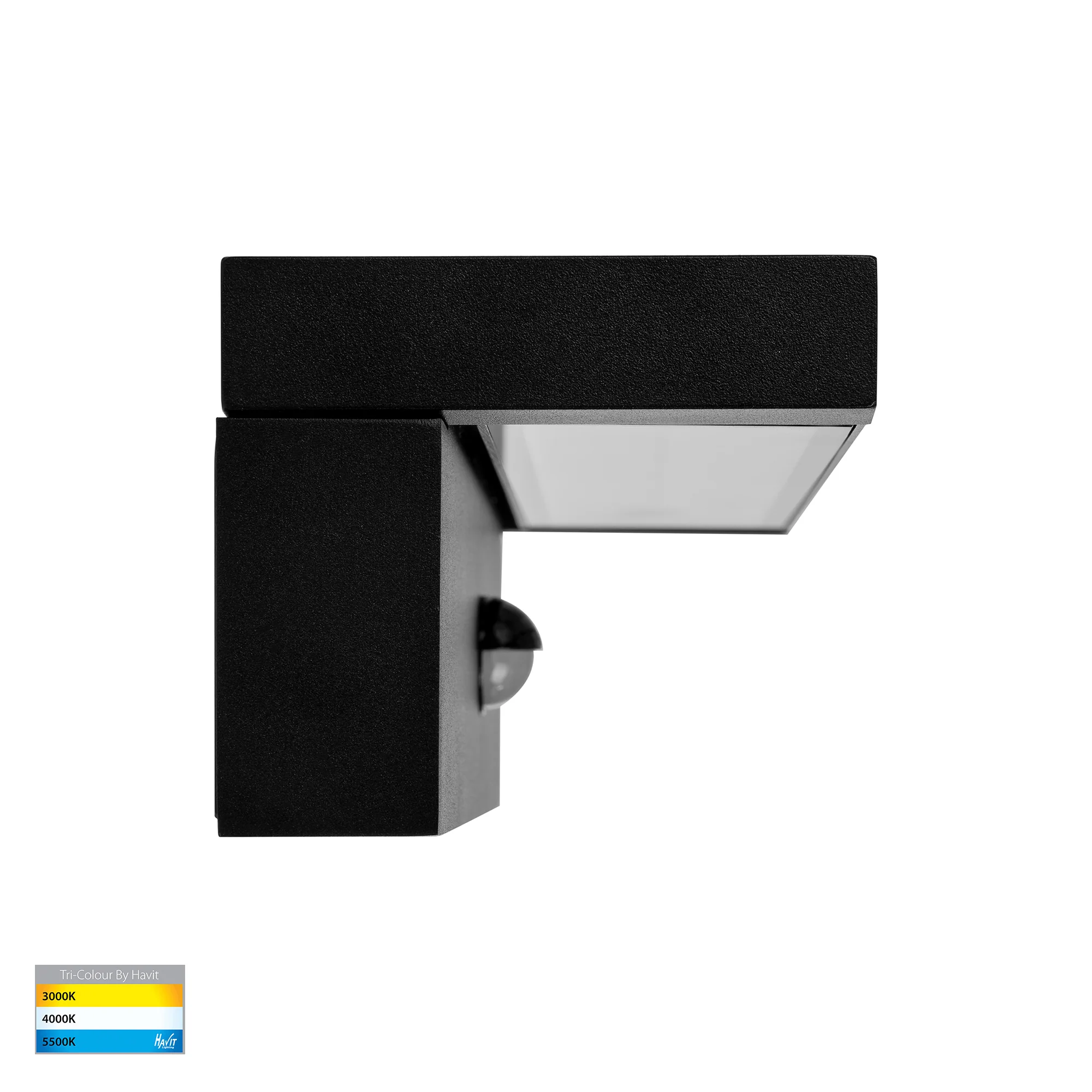 HV3732T-BLK-PIR - Locu Aluminium Black Adjustable 24w LED Floodlight with Sensor - Image 3