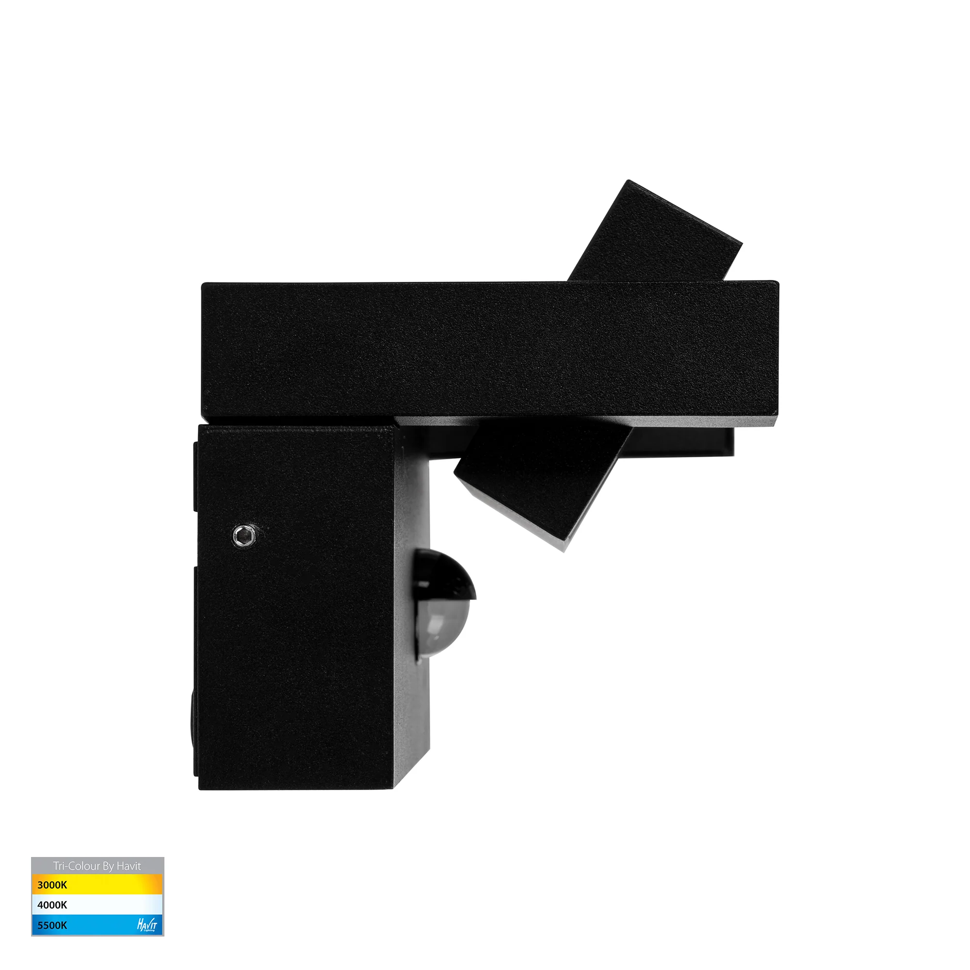 HV3733T-BLK-PIR - Locu Aluminium Black Adjustable 36w LED Floodlight with Sensor - Image 6