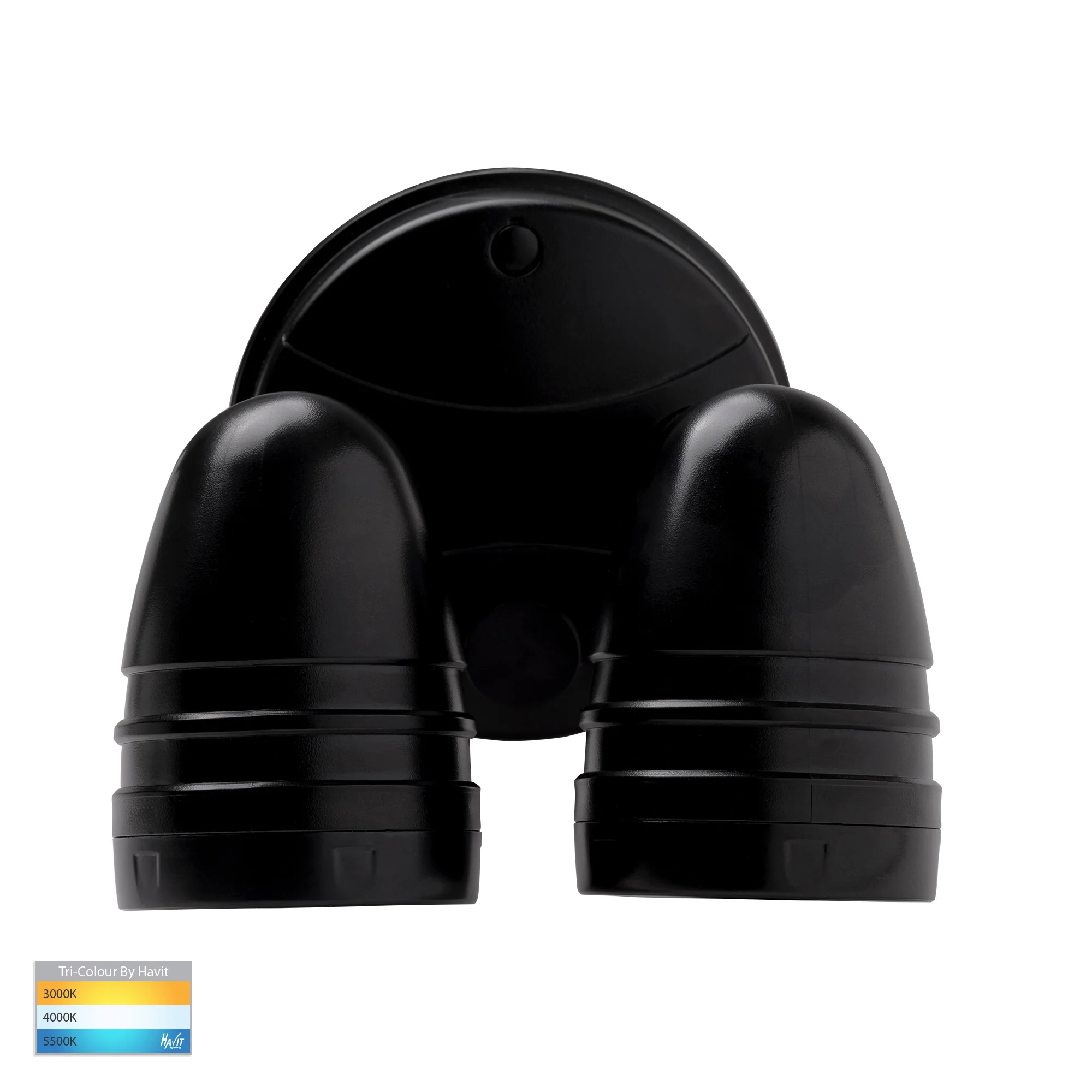HV3793T-BLK - Focus Polycarbonate Black Double Adjustable Spot Light - Image 4