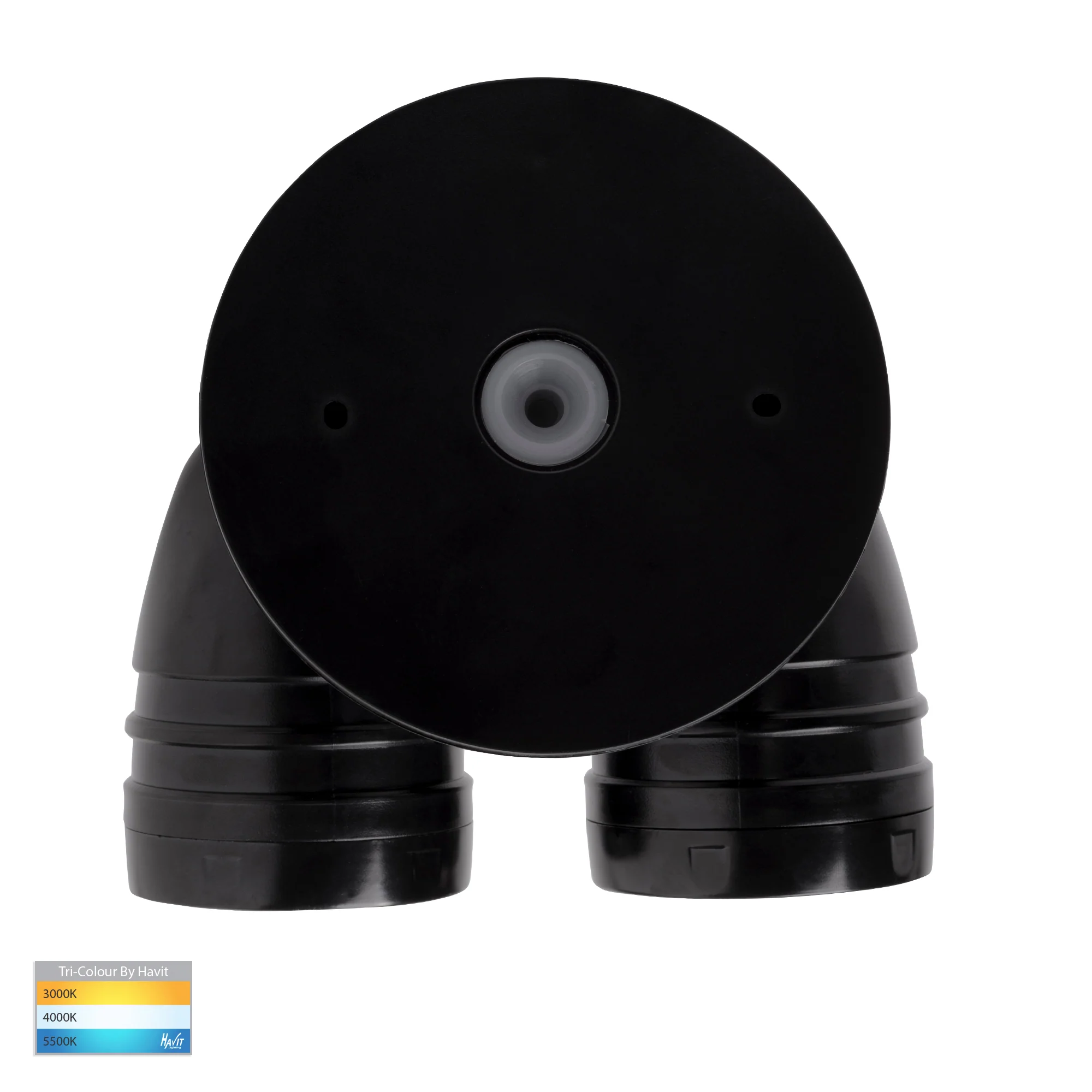 HV3793T-BLK - Focus Polycarbonate Black Double Adjustable Spot Light - Image 5