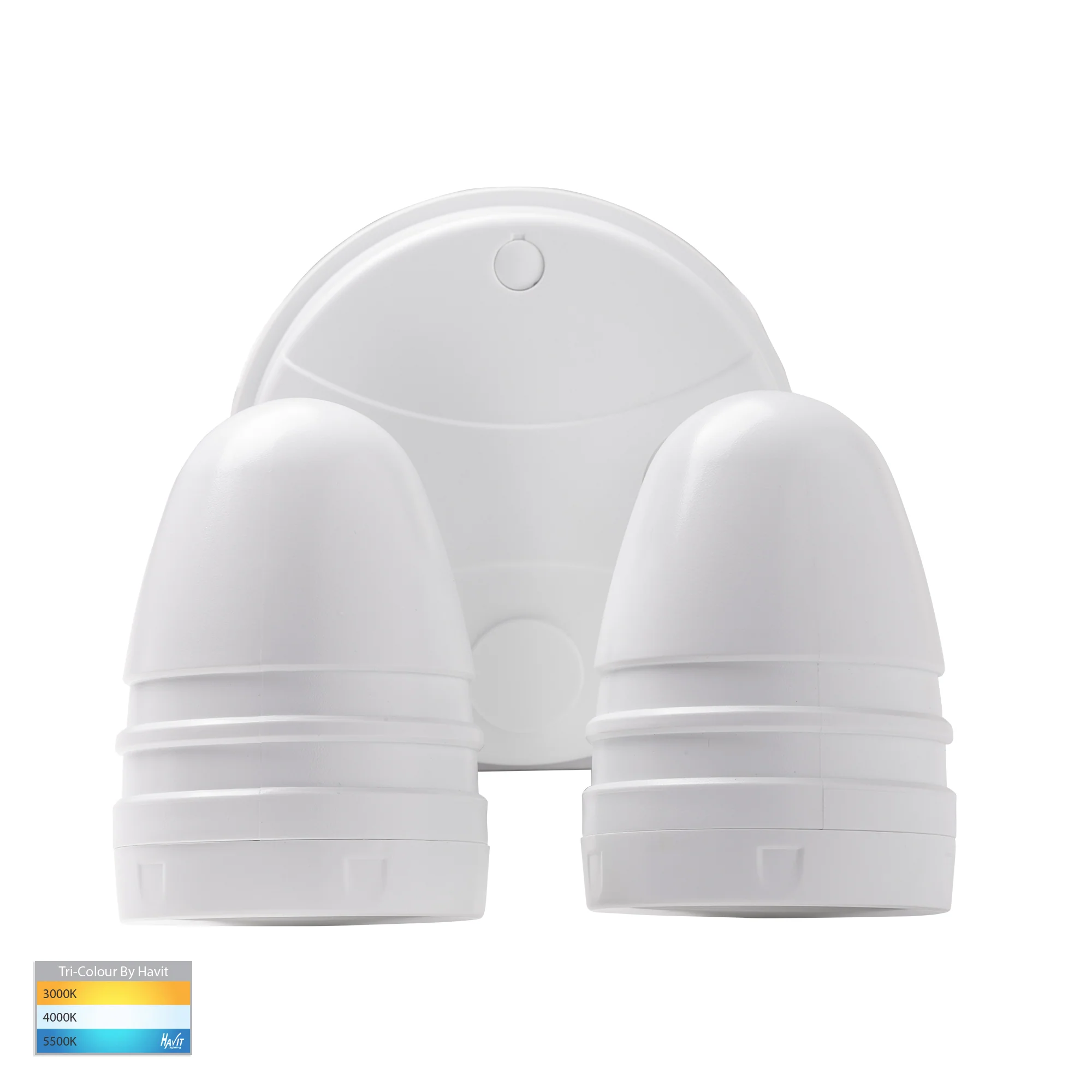 HV3793T-WHT - Focus Polycarbonate White Double Adjustable Spot Light - Image 4