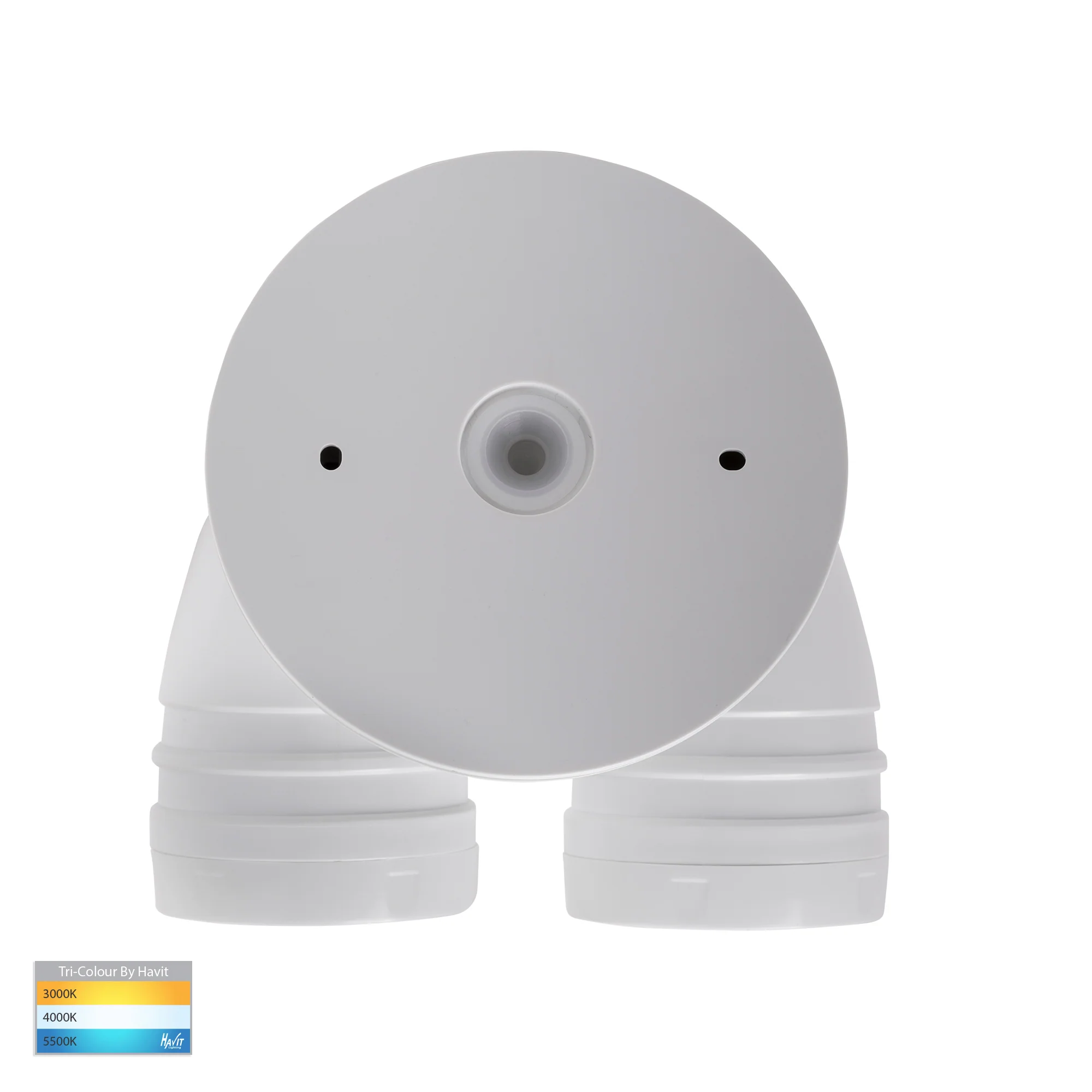 HV3793T-WHT - Focus Polycarbonate White Double Adjustable Spot Light - Image 5