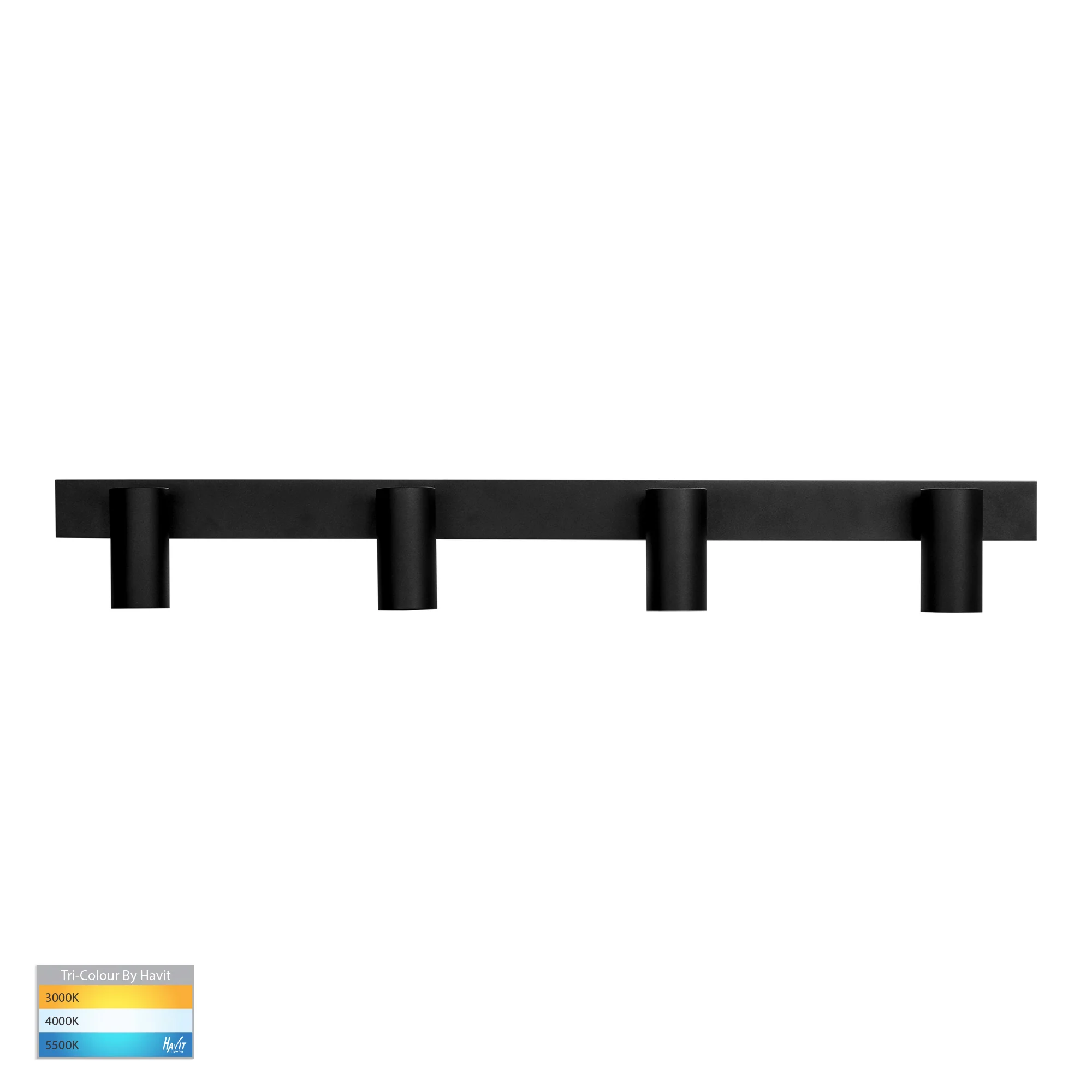 HV4002T-4-BLK - Revo Black 4 Light TRI Colour Bar Light - Image 3