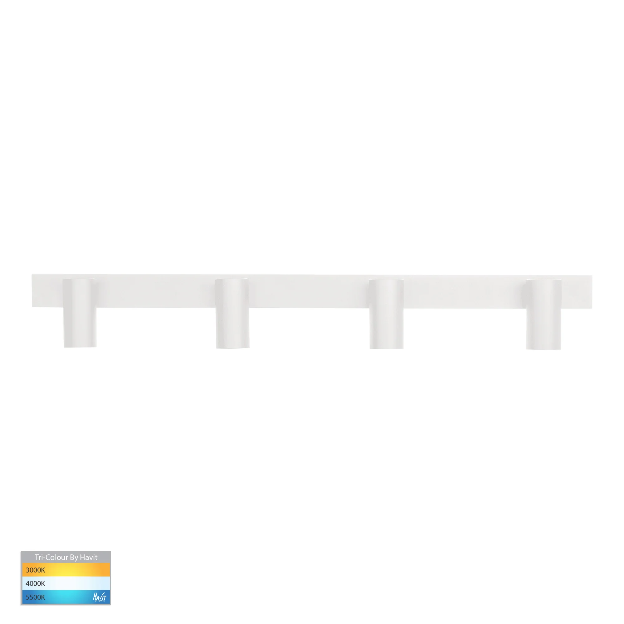 HV4002T-4-WHT - Revo White 4 Light TRI Colour Bar Light - Image 3