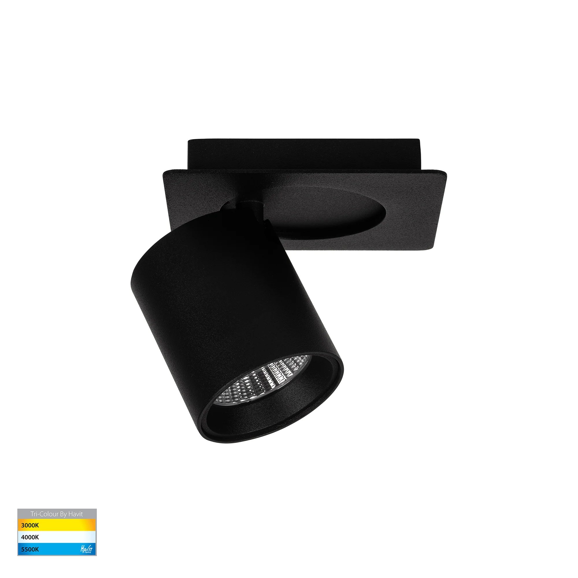 HV4003T-1-BLK - Sbarra Black Single Adjustable Spot Light