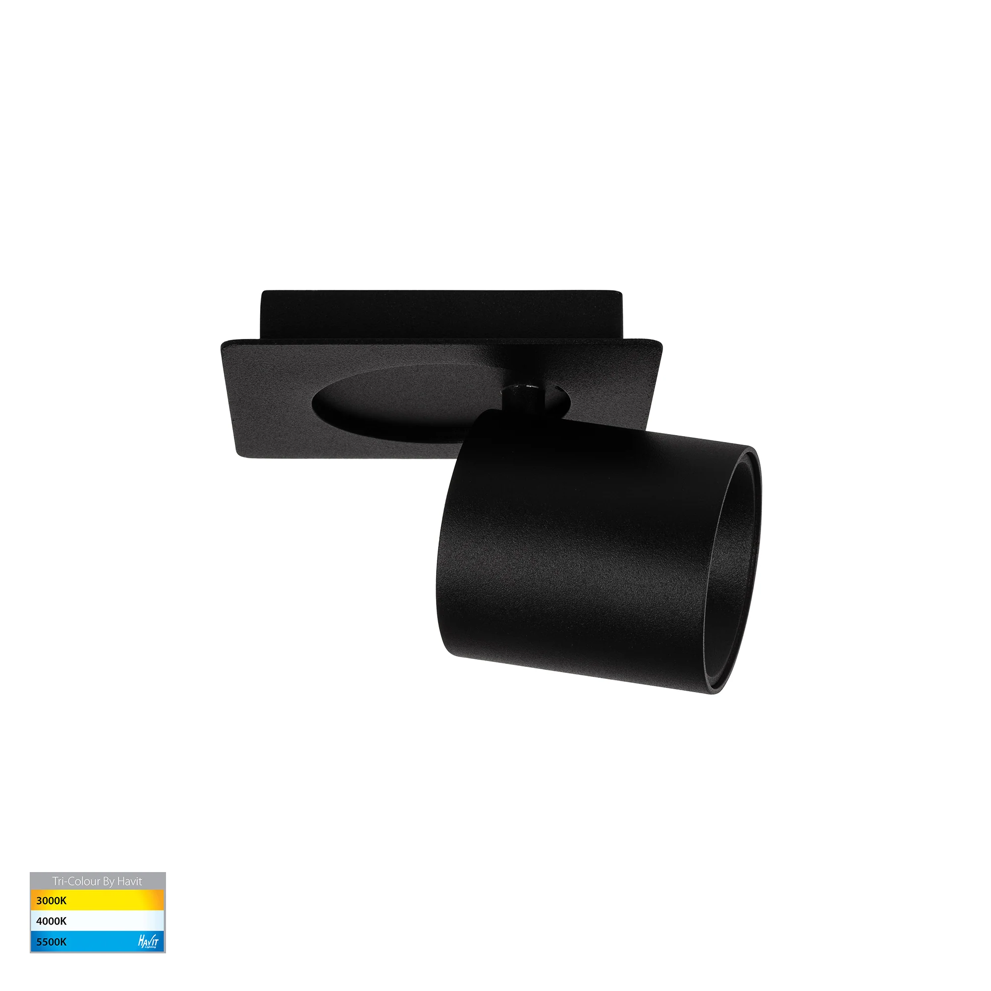 HV4003T-1-BLK - Sbarra Black Single Adjustable Spot Light - Image 3
