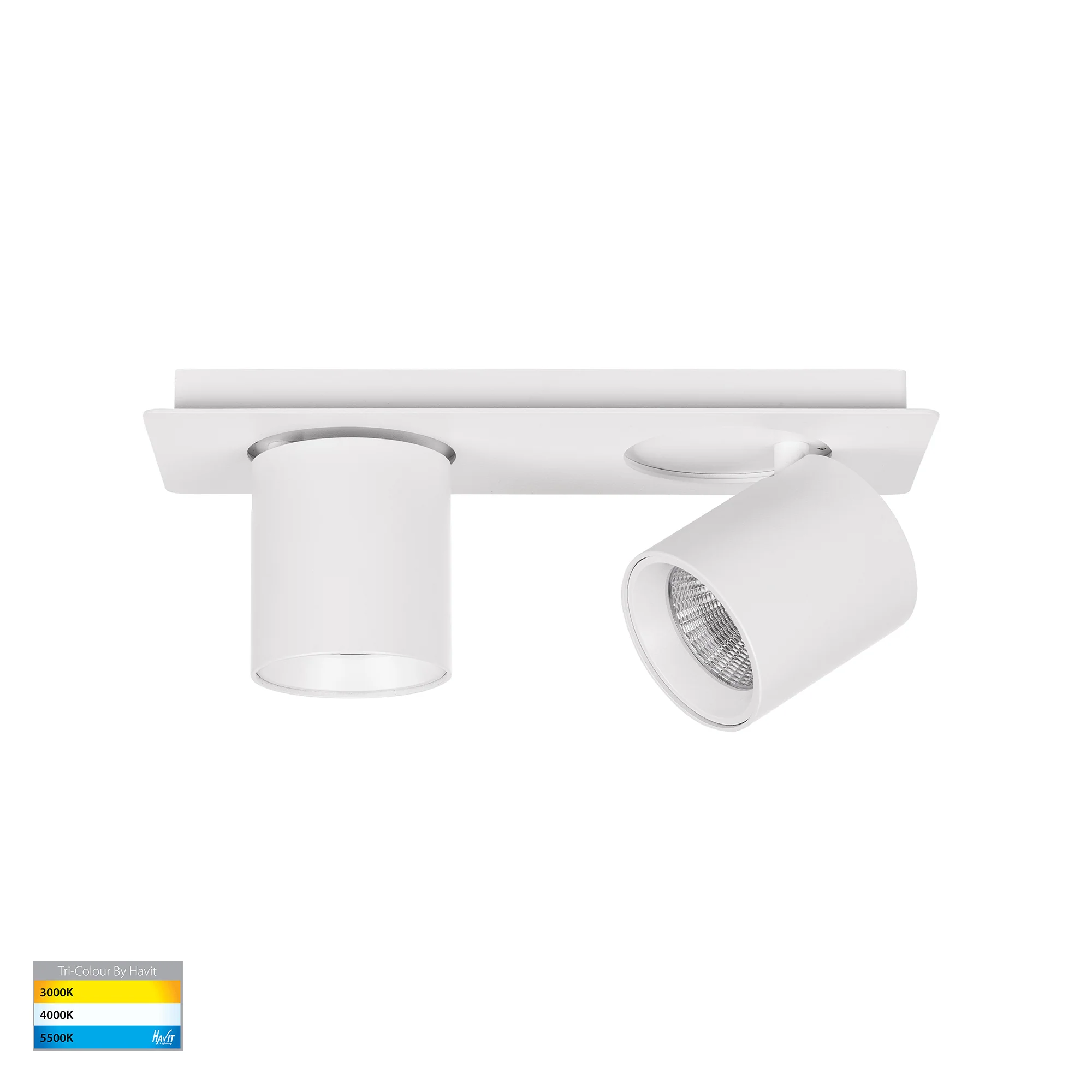 HV4003T-2-WHT - Sbarra White 2 Light Adjustable Bar Light - Image 3