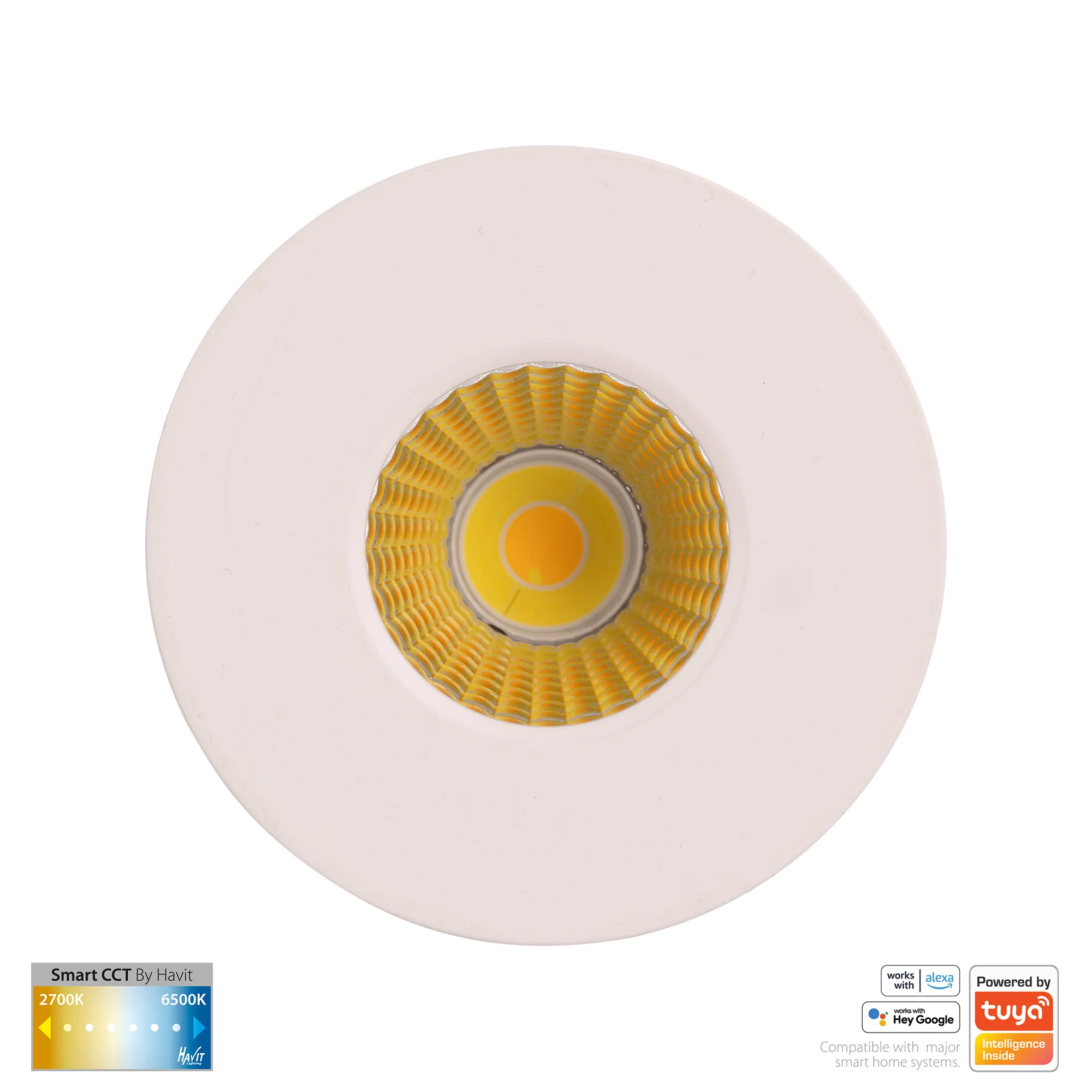 HV5511CCT-WHT - Prime White Fixed CCT WIFI LED Downlight - Image 4