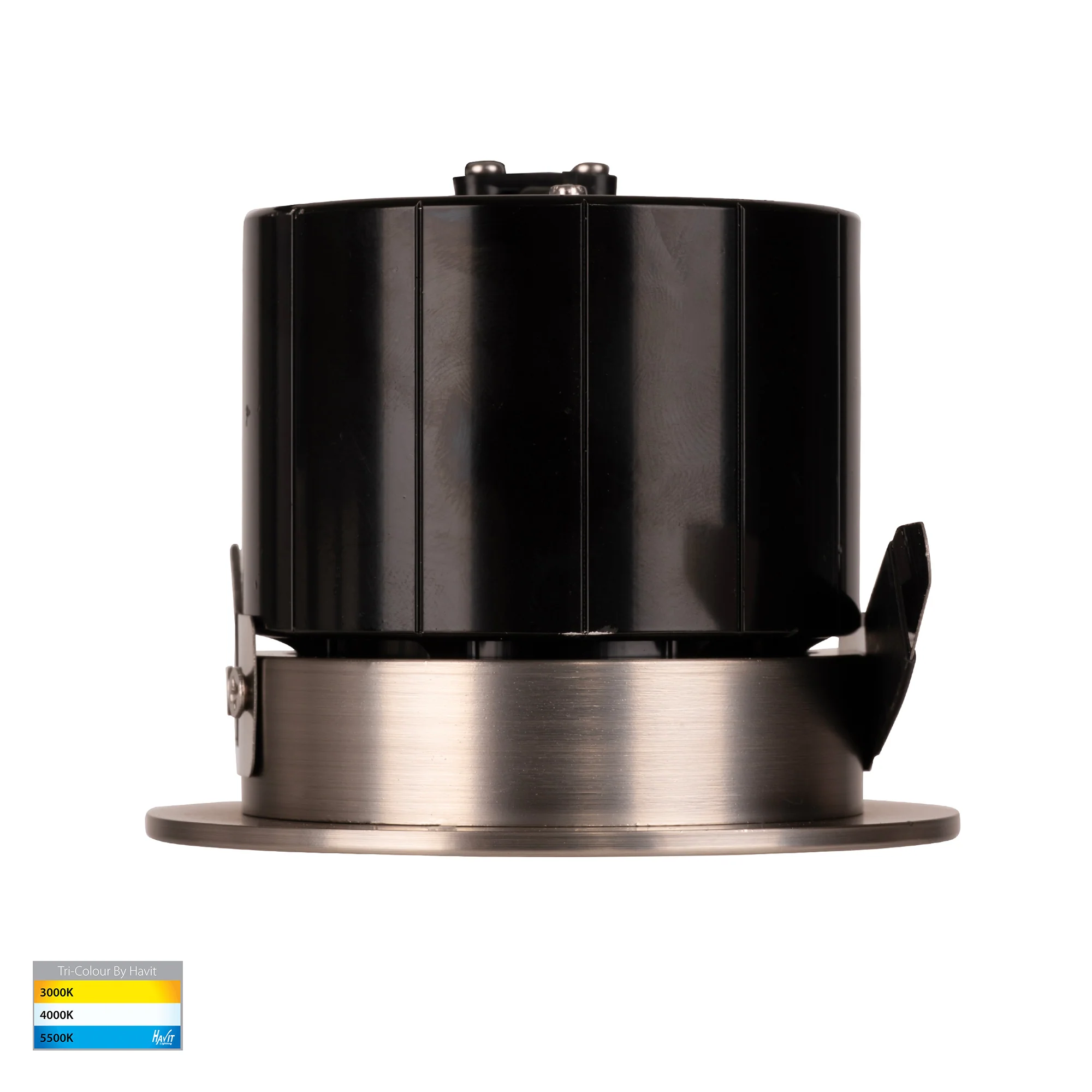 HV5511T-NK - Prime Nickel Coloured Fixed LED Downlight - Image 4