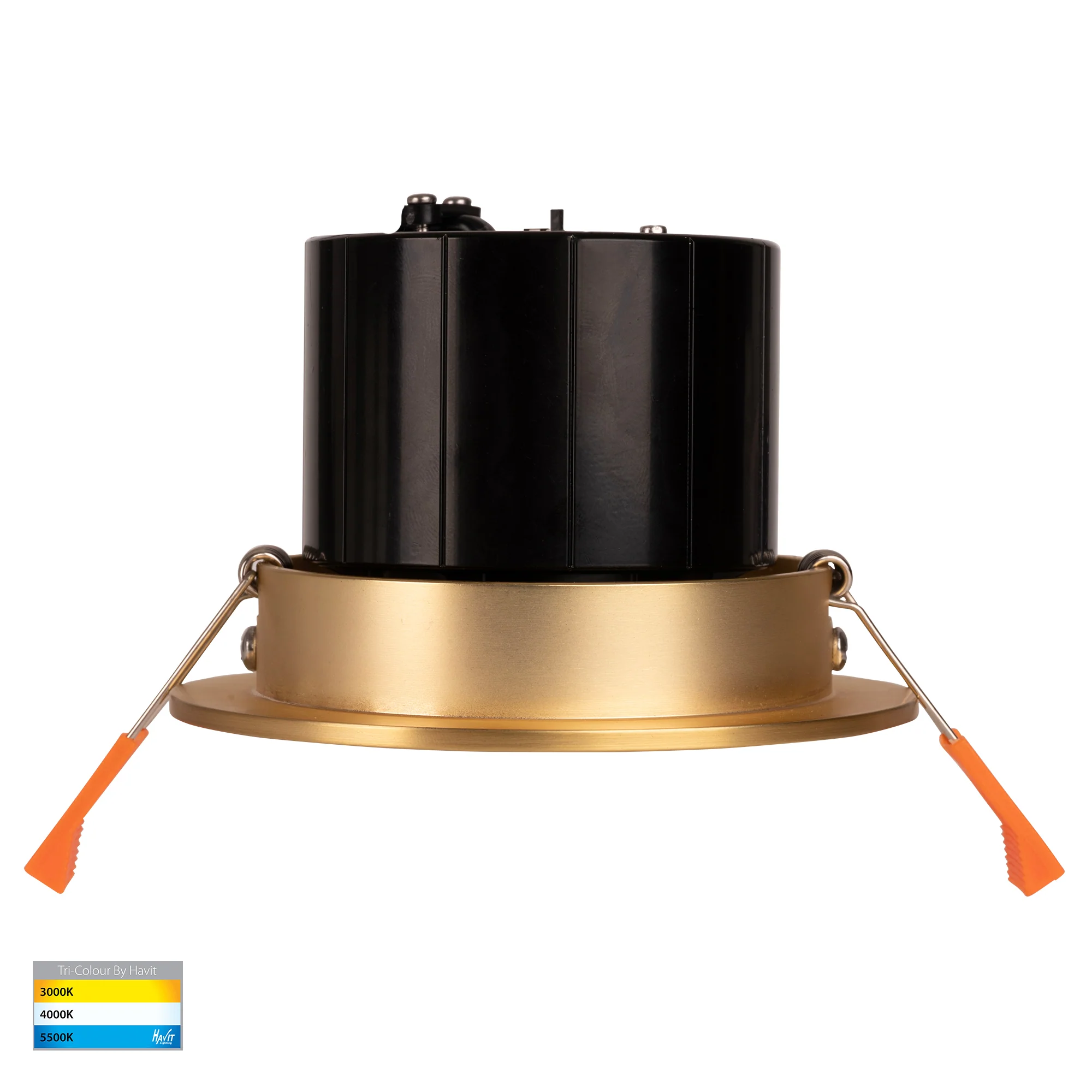 HV5512T-BR - Prime Brass Coloured Tilt LED Downlight - Image 4