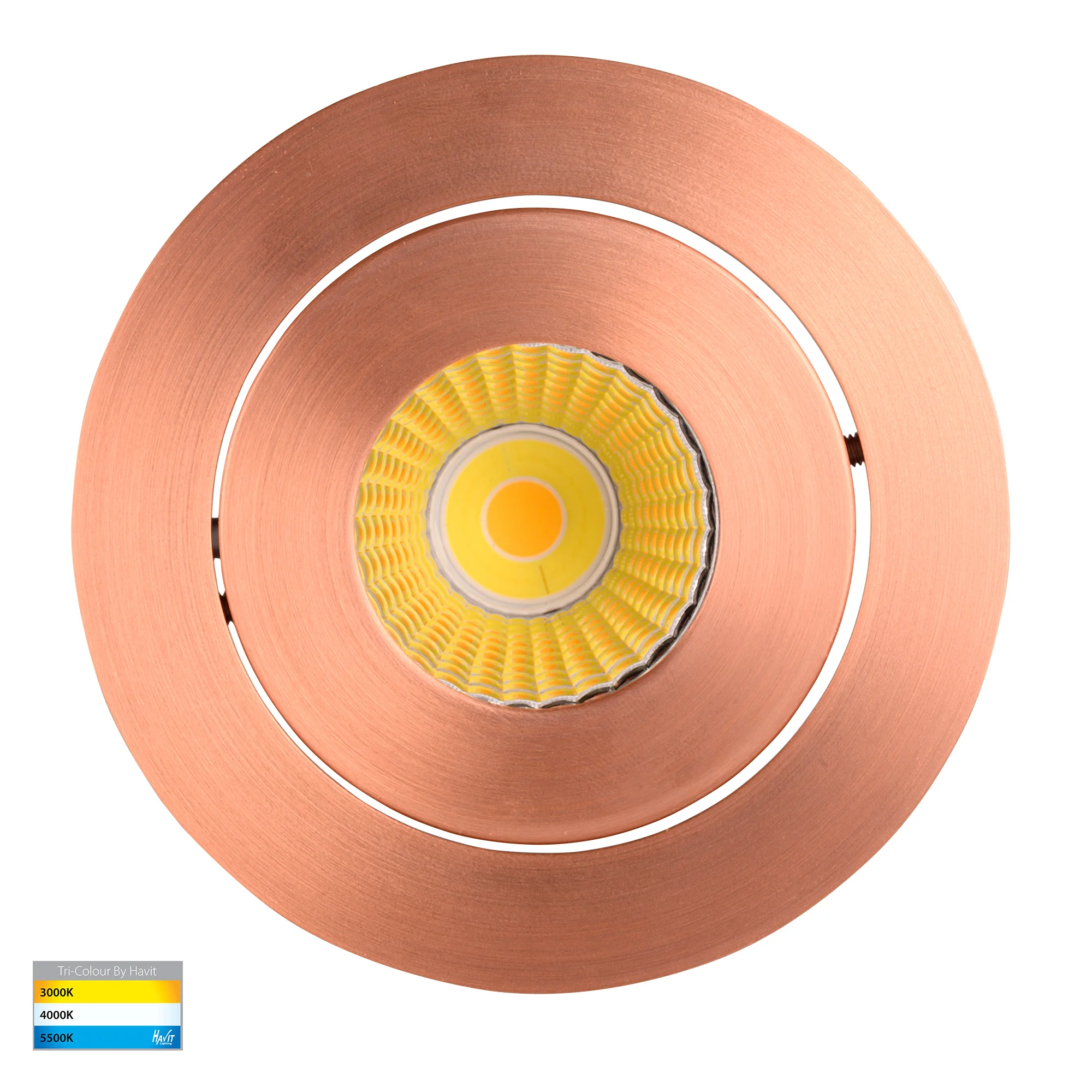 HV5512T-CP - Prime Copper Coloured Tilt LED Downlight - Image 5