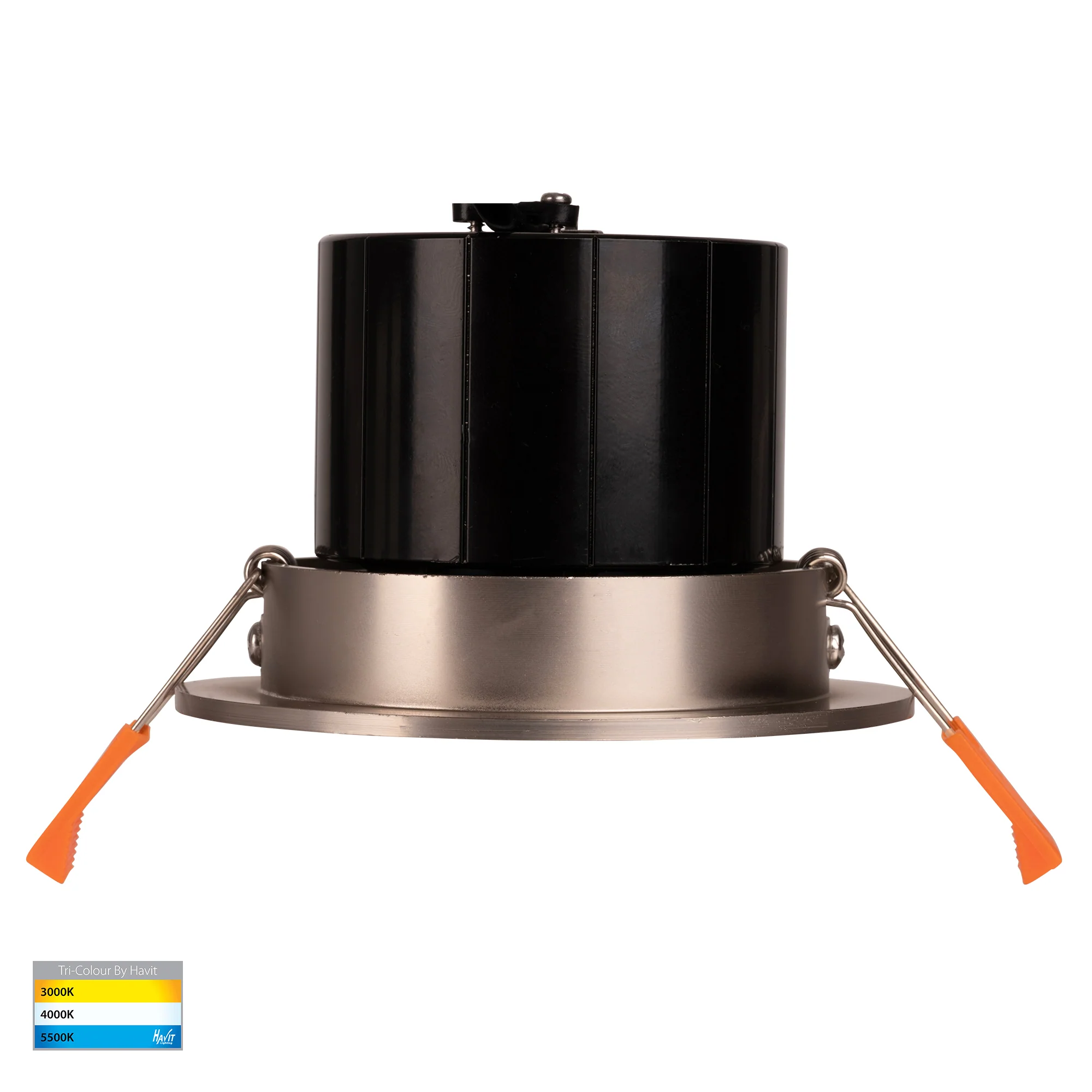 HV5512T-NK - Prime Nickel Coloured Tilt LED Downlight - Image 4