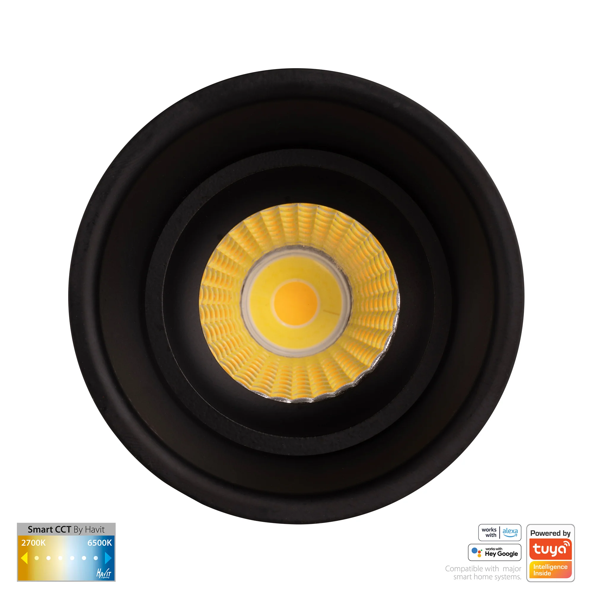 HV5513CCT-BLK - Prime Black Fixed Deep CCT WIFI LED Downlight - Image 4
