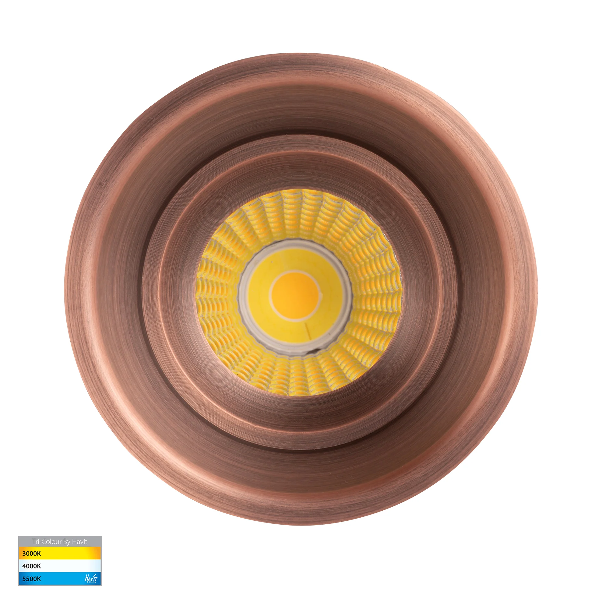 HV5513T-AB - Prime Antique Brass Fixed Deep LED Downlight - Image 4