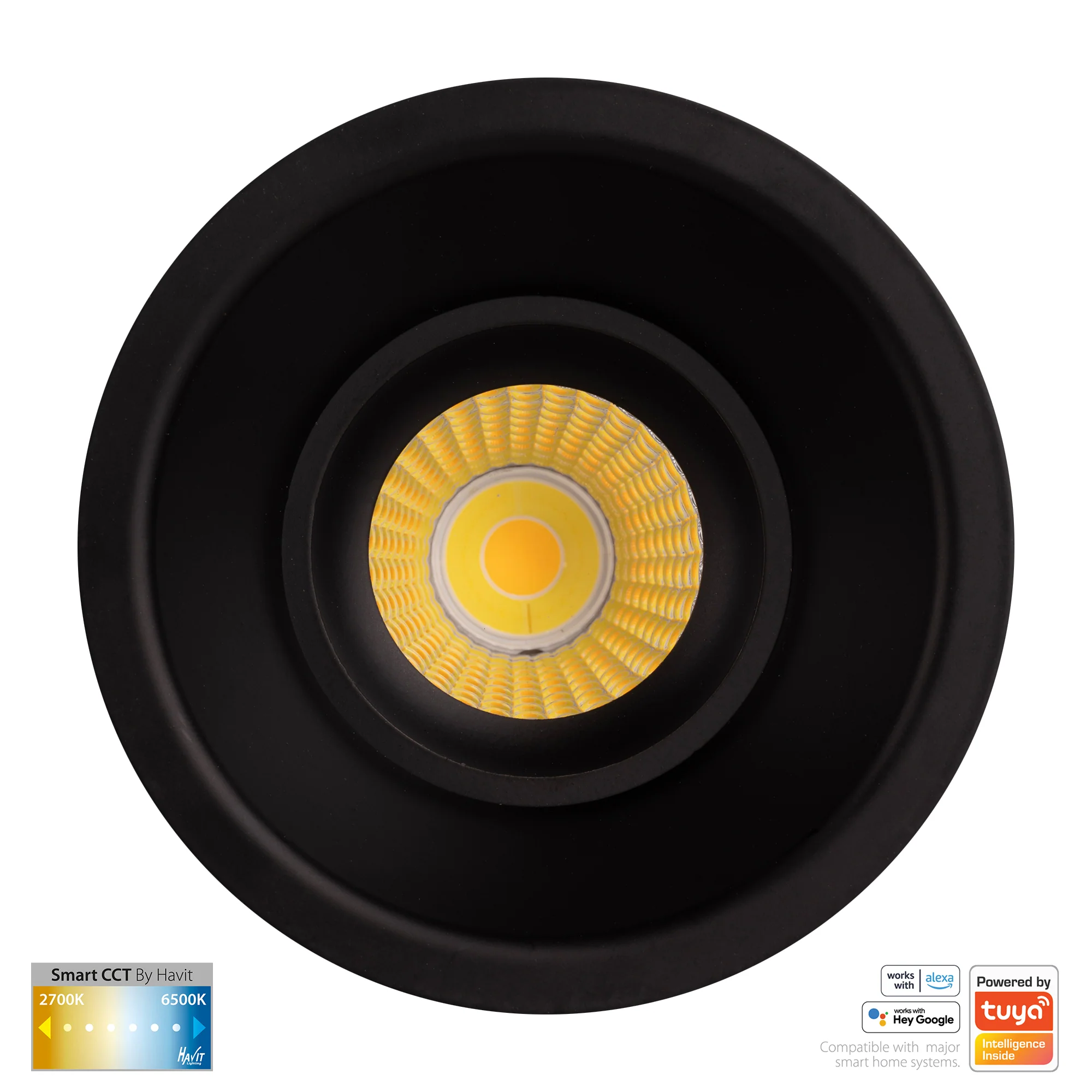HV5514CCT-BLK - Prime Black Fixed Deep CCT WIFI LED Downlight - Image 4