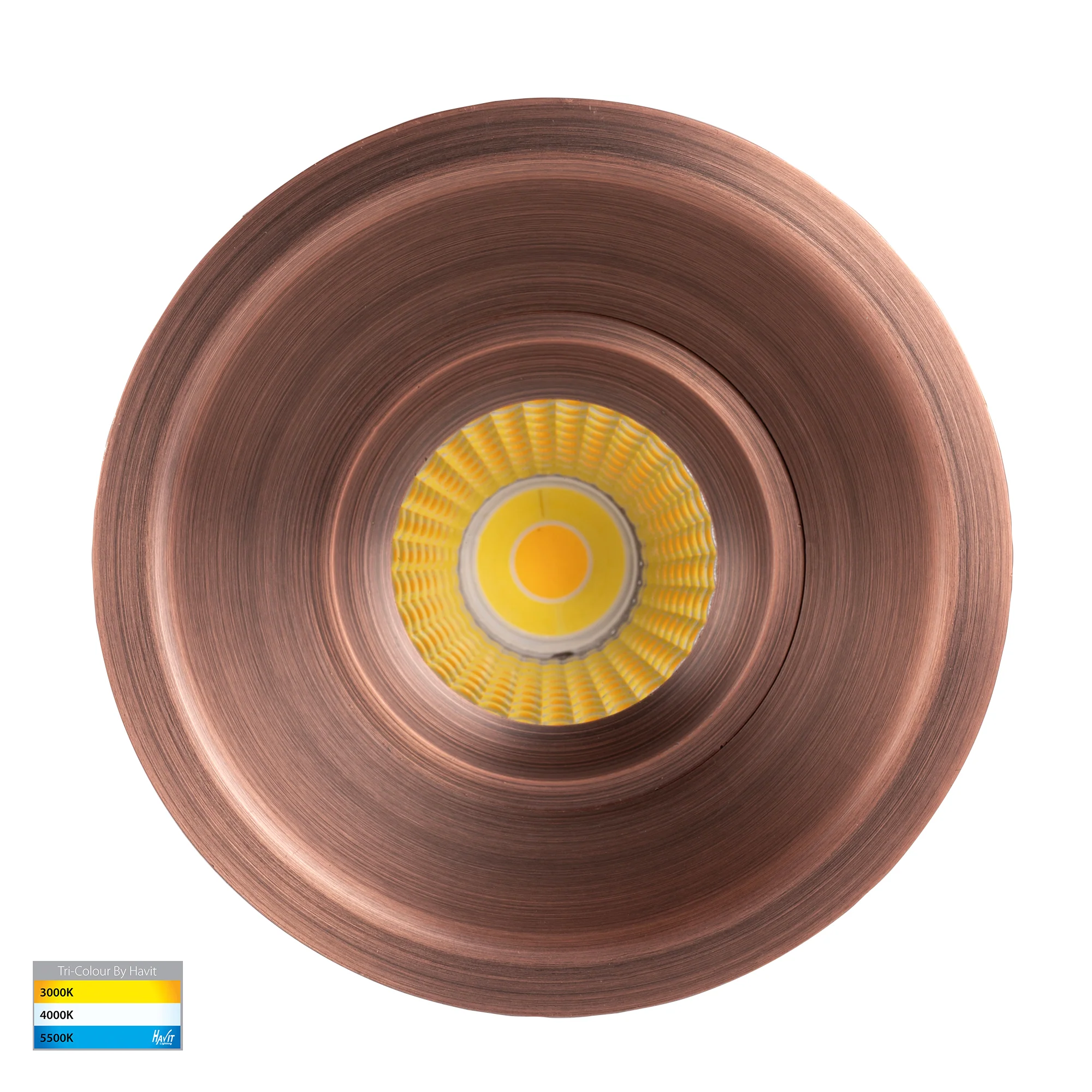 HV5514T-AB - Prime Antique Brass Fixed Deep LED Downlight - Image 4