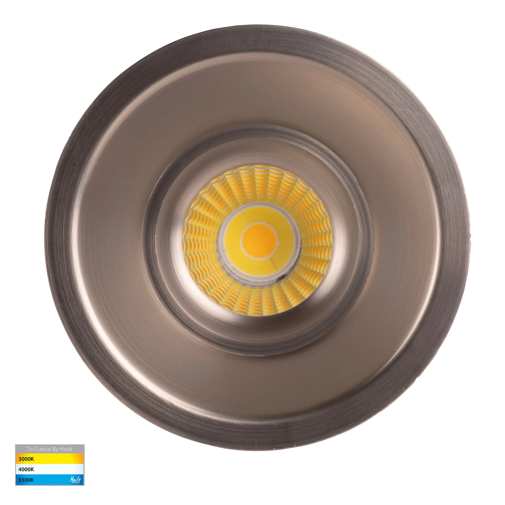 HV5514T-NK - Prime Nickel Coloured Fixed Deep LED Downlight - Image 4