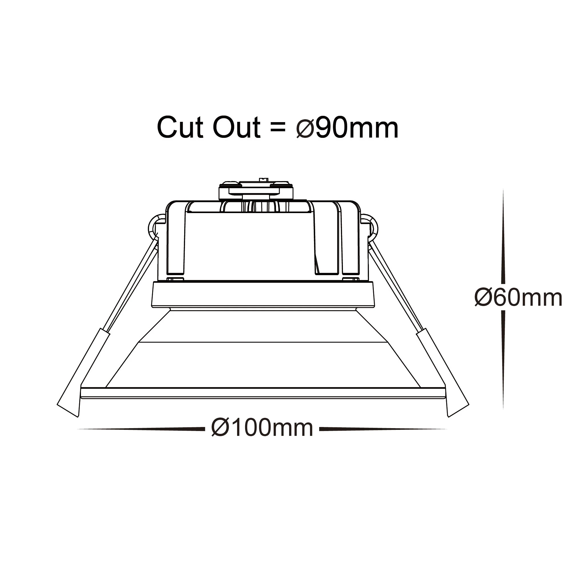 HV5528T-WHT - Gleam White Fixed LED Downlight - Image 2