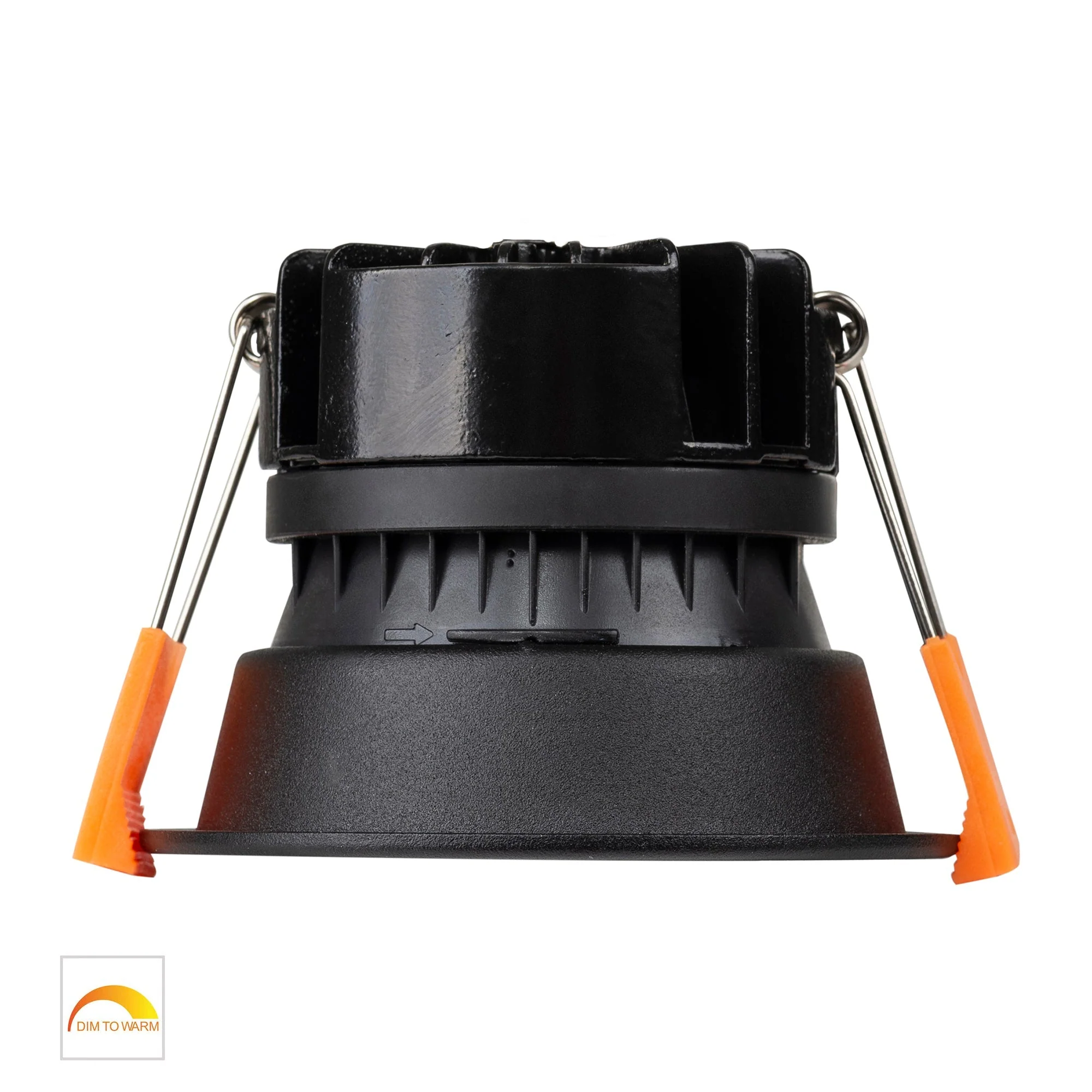 HV5529D2W-BG - Gleam Black with Gold Insert Fixed Dim to Warm LED Downlight - Image 5