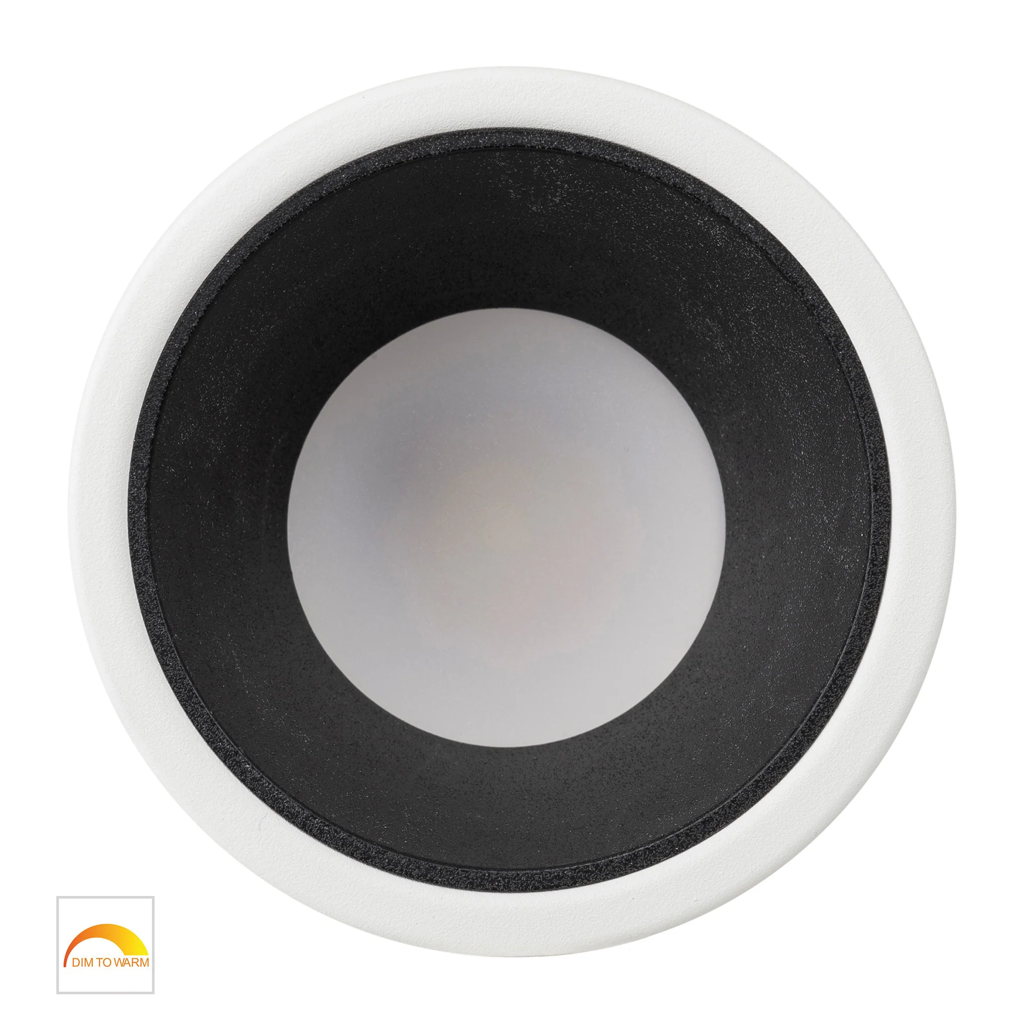 HV5529D2W-WB - Gleam White with Black Insert Fixed Dim to Warm LED Downlight - Image 4