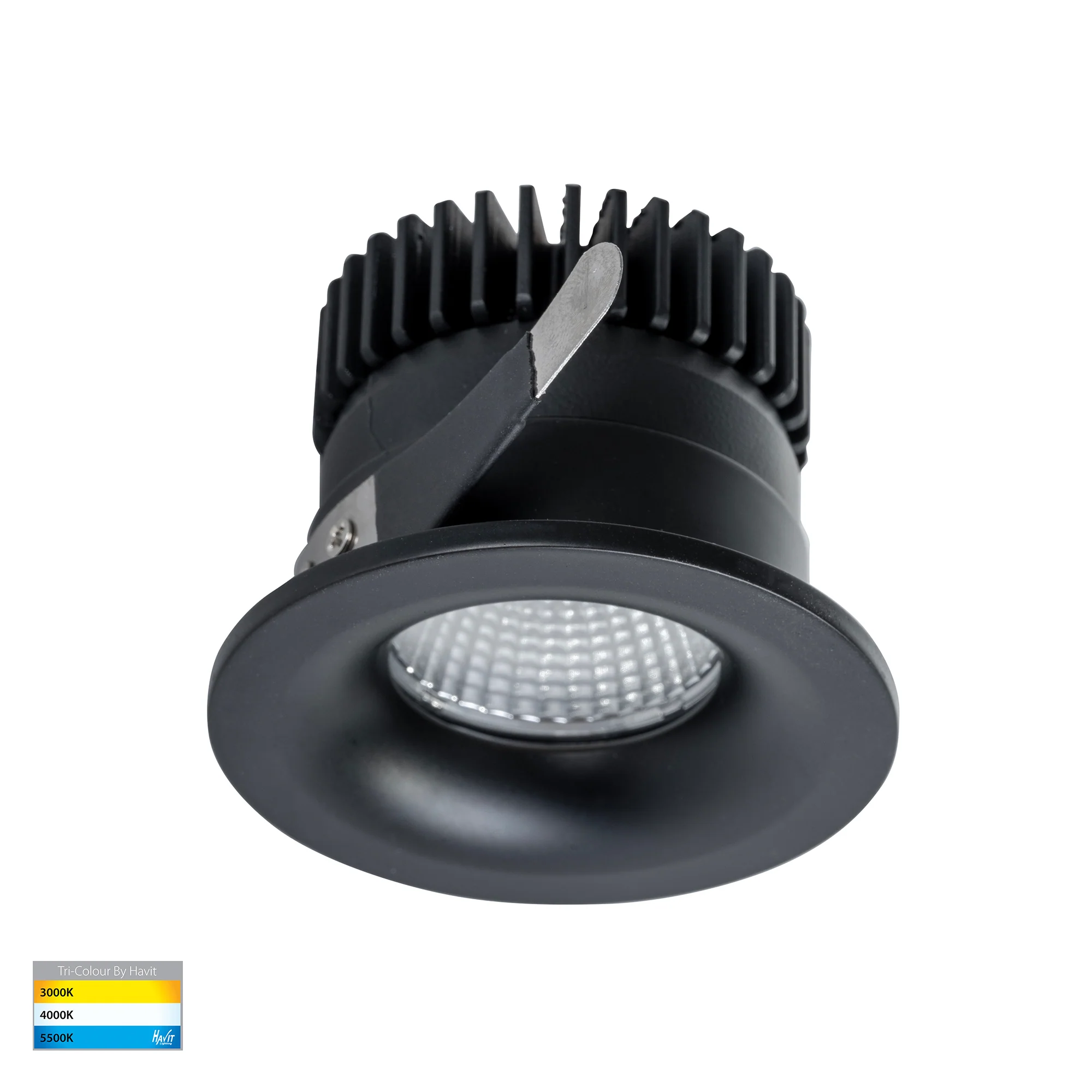 HV5703T-BLK - Niche Black Round Recessed Downlight - Image 3