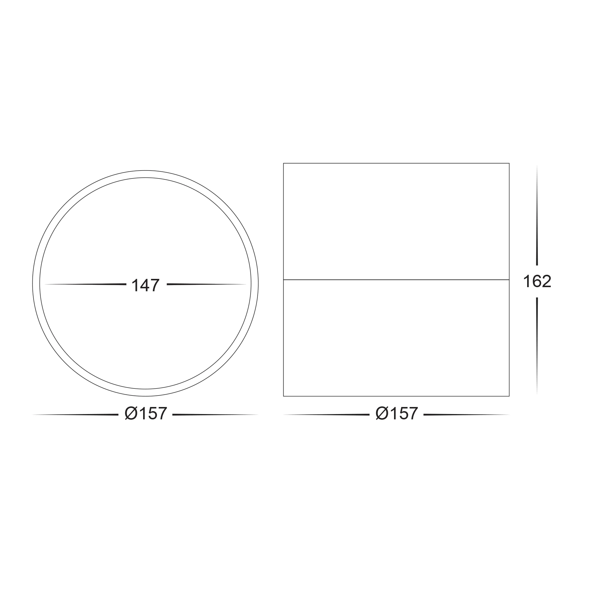 HV5805T-BLK-EXT | HV5805T-BLK-EXT-12V - Nella Black 18w Surface Mounted LED Downlight with Extension - Image 2