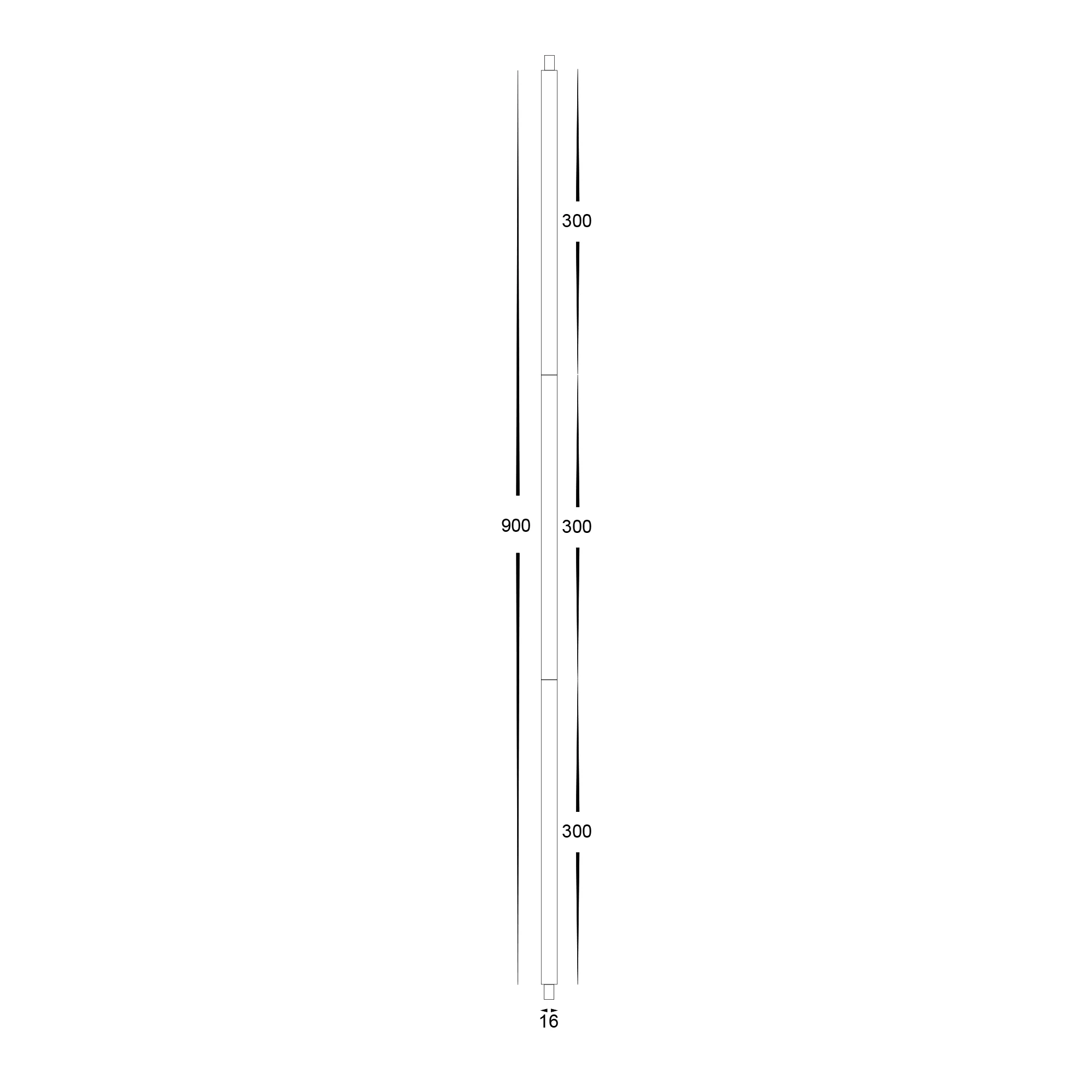 HV580X-BLK-ROD - Black Rod to suit Nella Pendants - Image 2