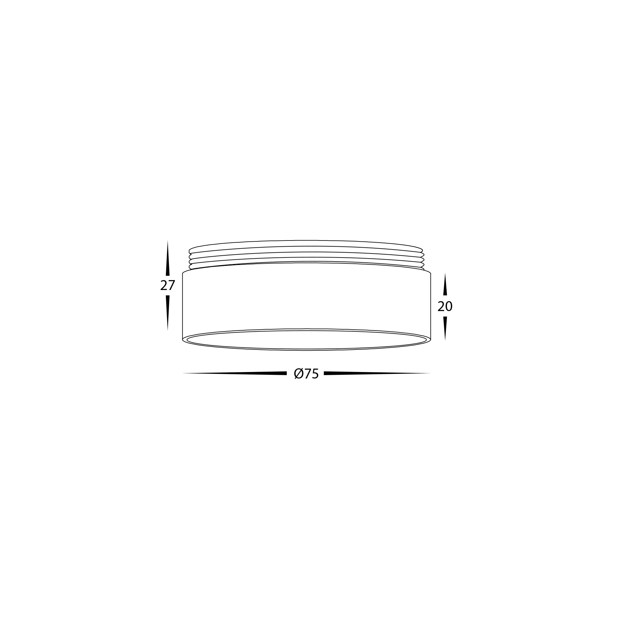 HV58100-GR - Gold Ring to Suit HV5802 | HV5812 | HV5841 Surface Mount Downlights - Image 2