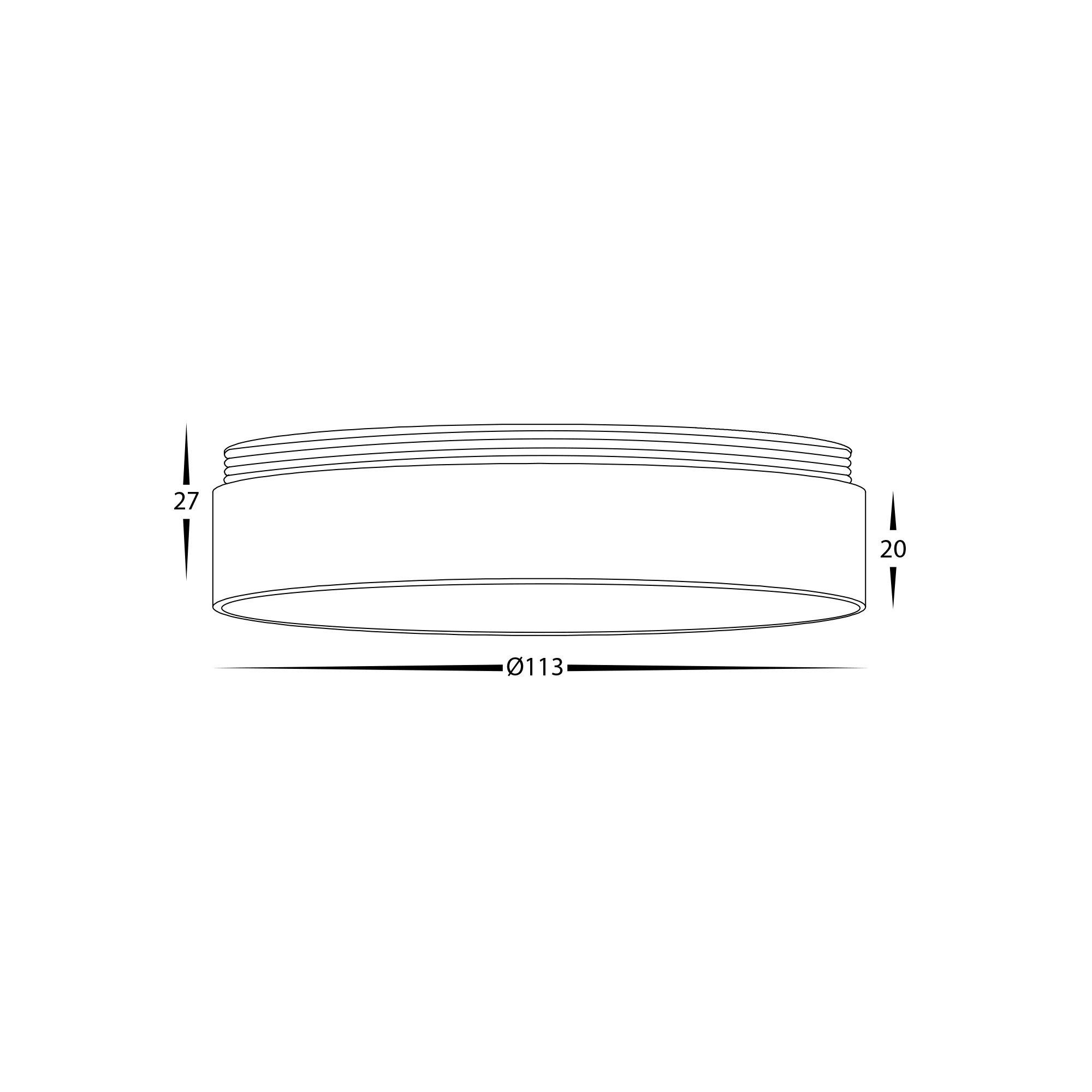 HV58101-GR - Gold Ring to Suit HV5803 | HV5815 | HV5843 Surface Mount Downlights - Image 2