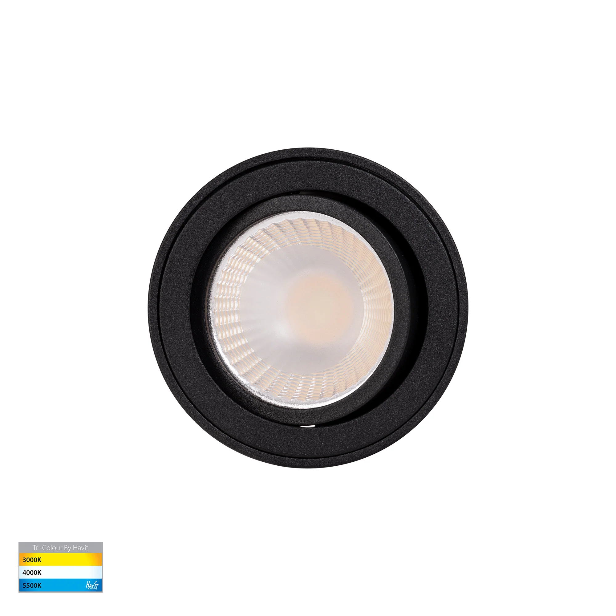 HV5812T-BLK | HV5812T-BLK-12V - Nella 7w LED Black Adjustable Surface Mounted Downlight - Image 4