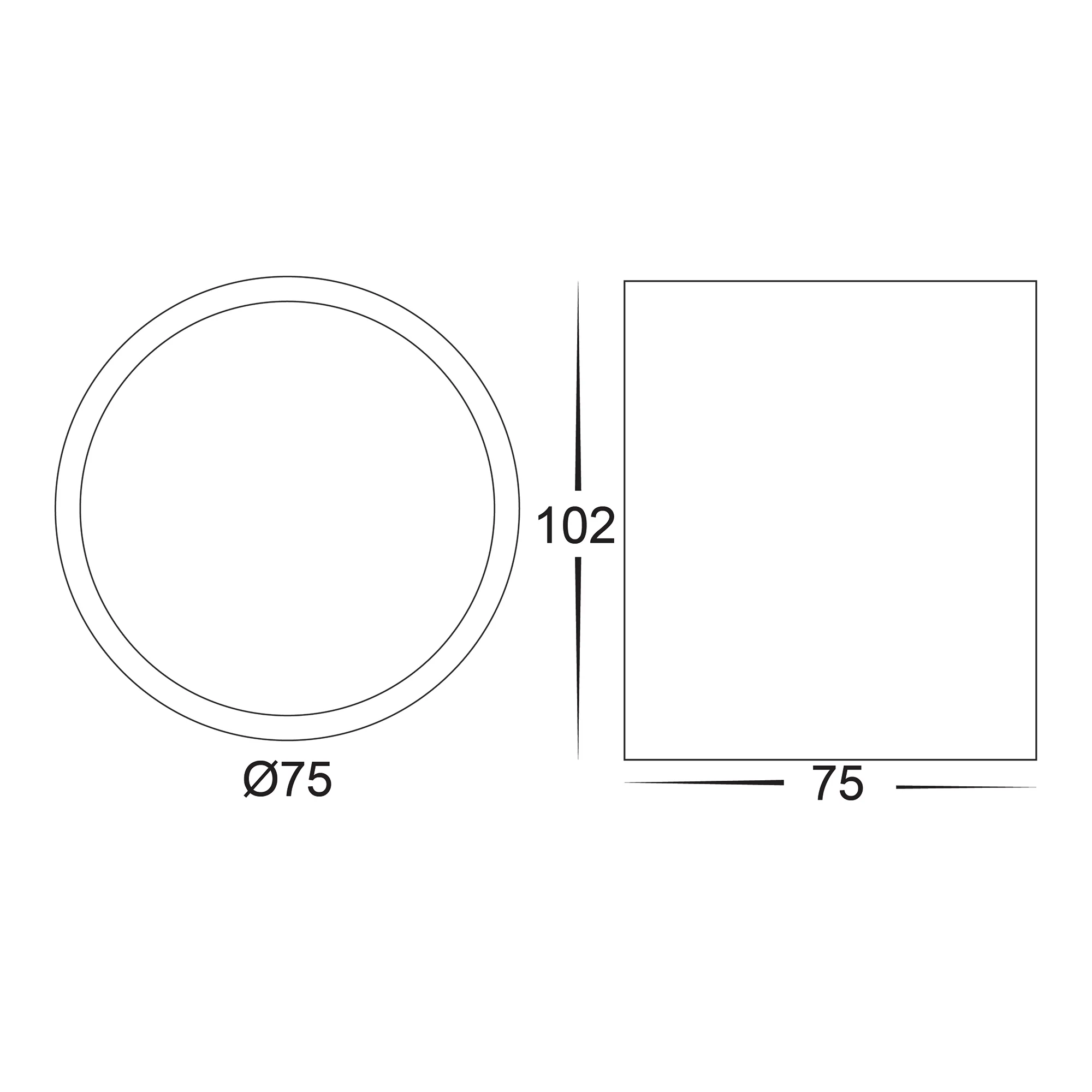 HV5812T-WHT |  HV5812T-WHT-12V - Nella 7w LED White Adjustable Surface Mounted Downlight - Image 2