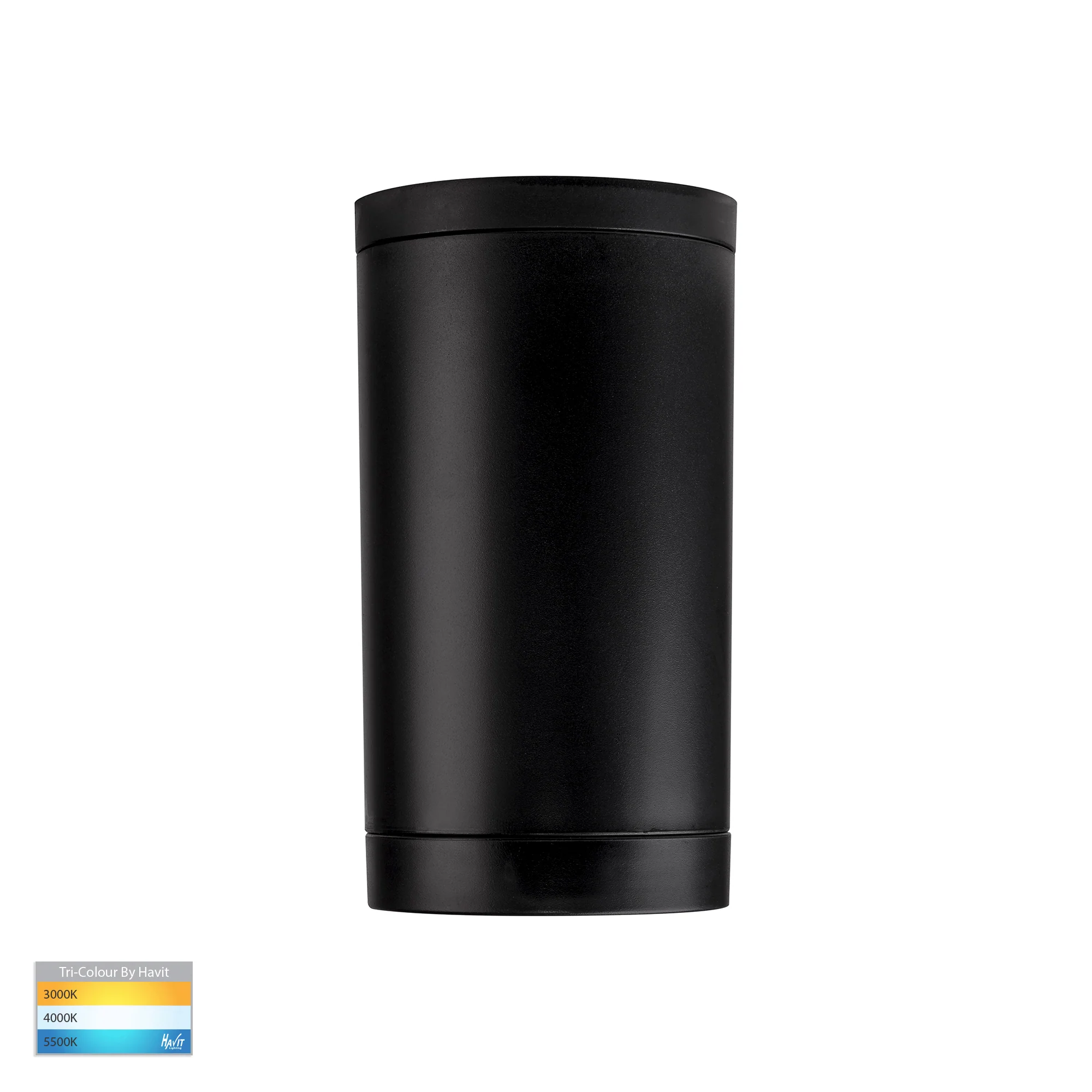 HV5831T-BLK - Lexan Black 9in1 Surface Mounted GU10 LED Downlight - Image 3