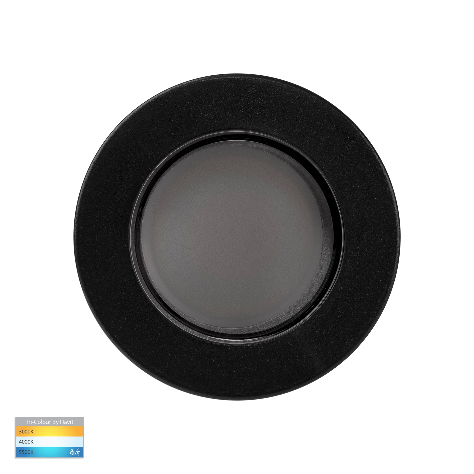 HV5831T-BLK - Lexan Black 9in1 Surface Mounted GU10 LED Downlight - Image 4