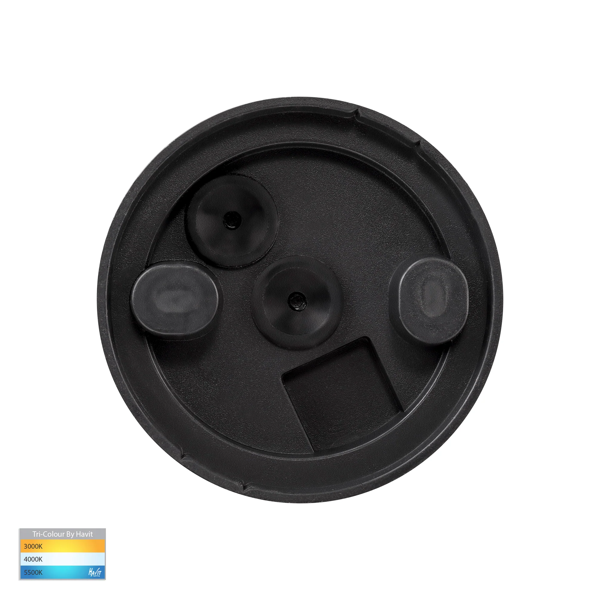 HV5831T-BLK - Lexan Black 9in1 Surface Mounted GU10 LED Downlight - Image 5