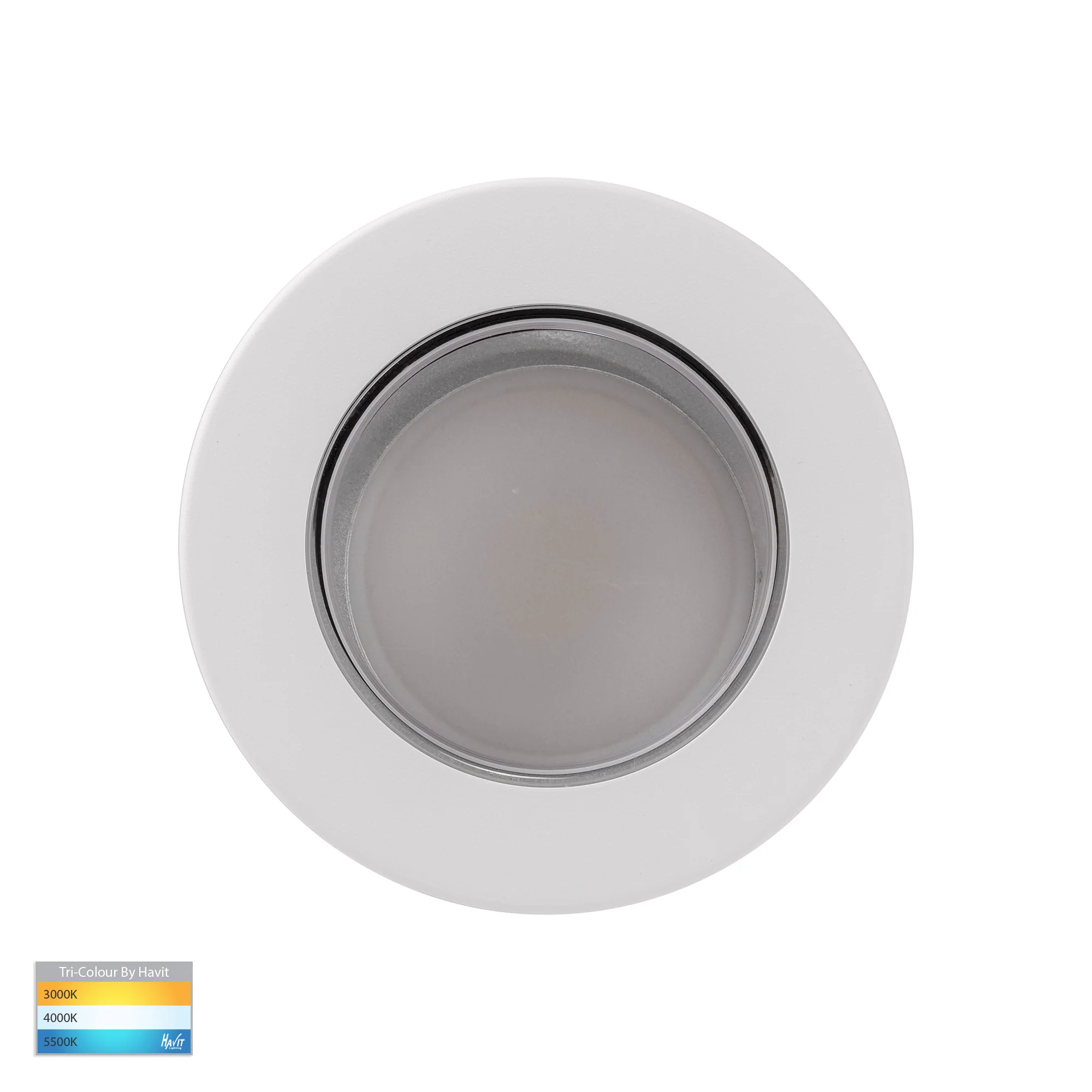 HV5831T-WHT - Lexan White 9in1 Surface Mounted GU10 LED Downlight - Image 4