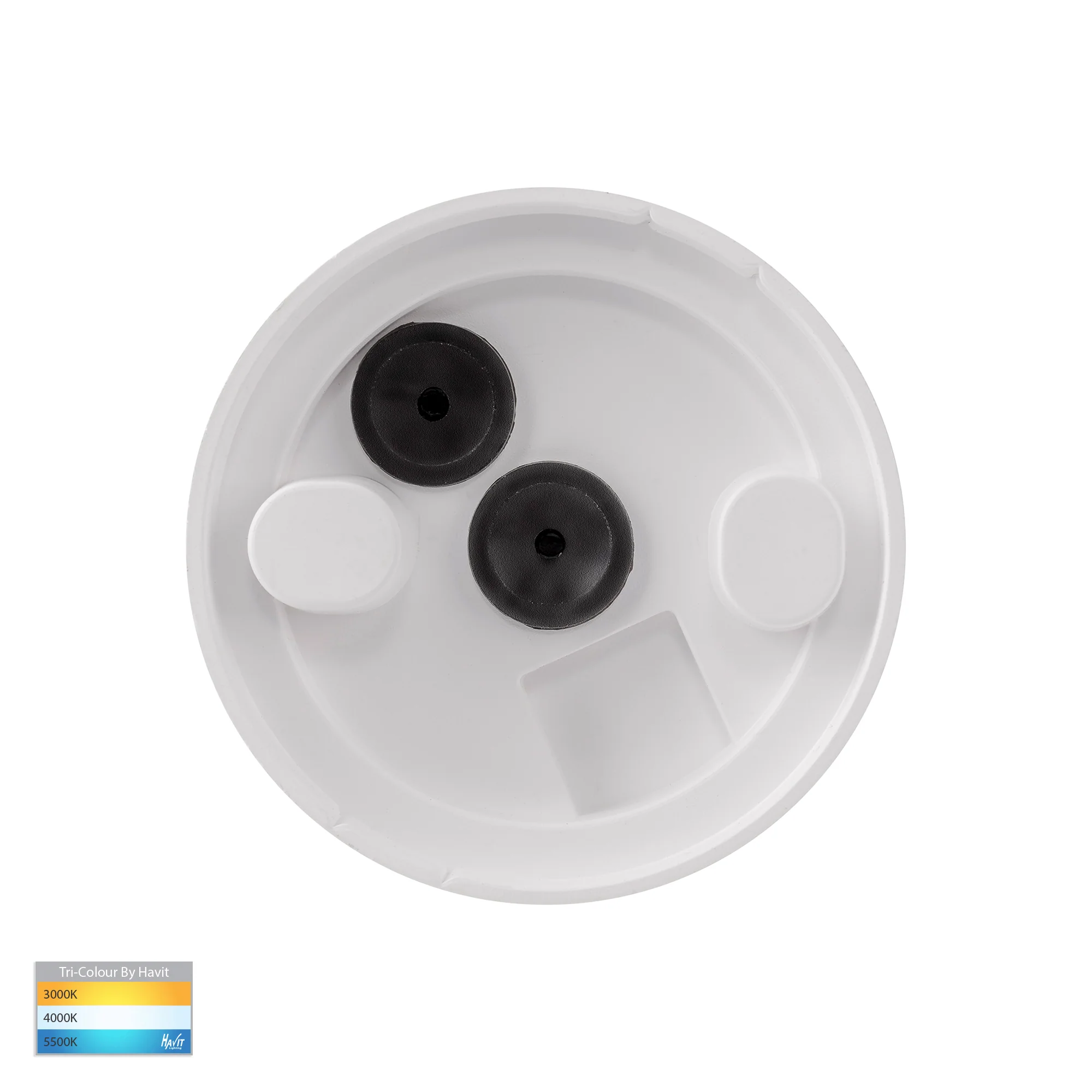 HV5831T-WHT - Lexan White 9in1 Surface Mounted GU10 LED Downlight - Image 5