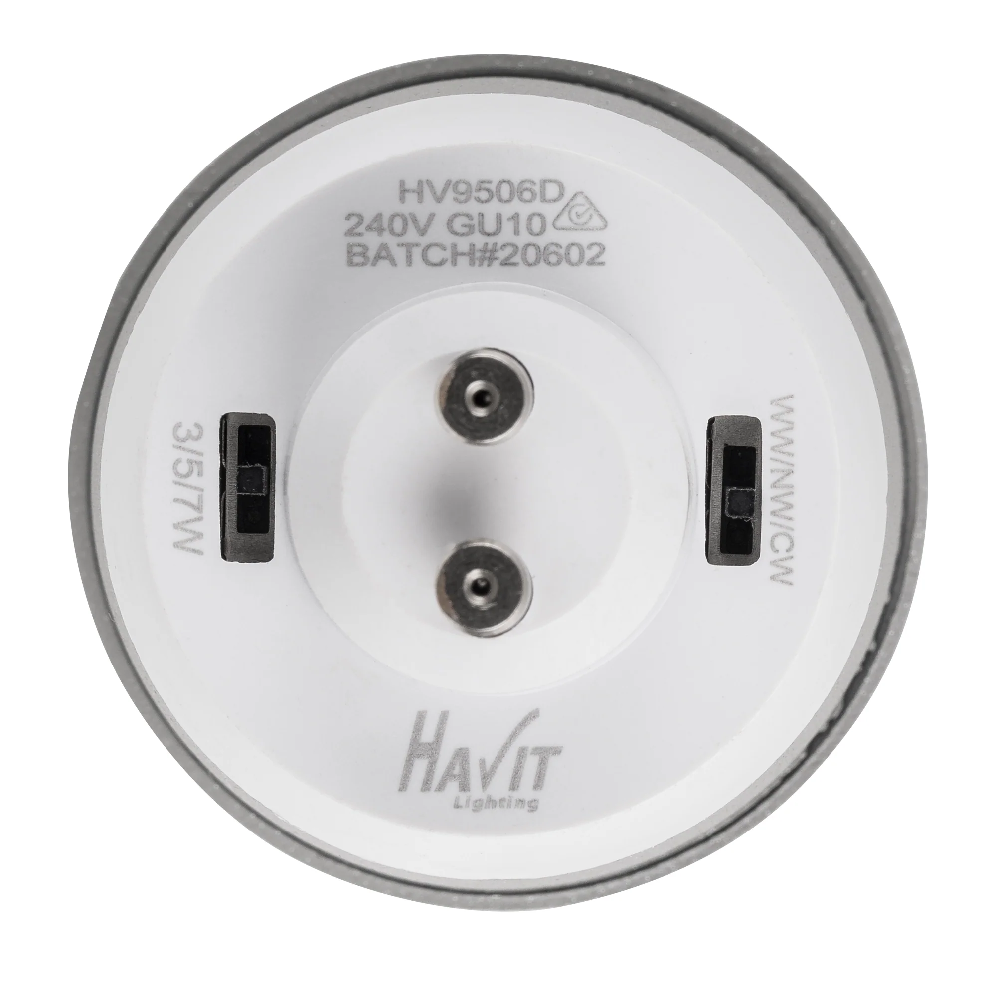 HV5831T-WHT - Lexan White 9in1 Surface Mounted GU10 LED Downlight - Image 7